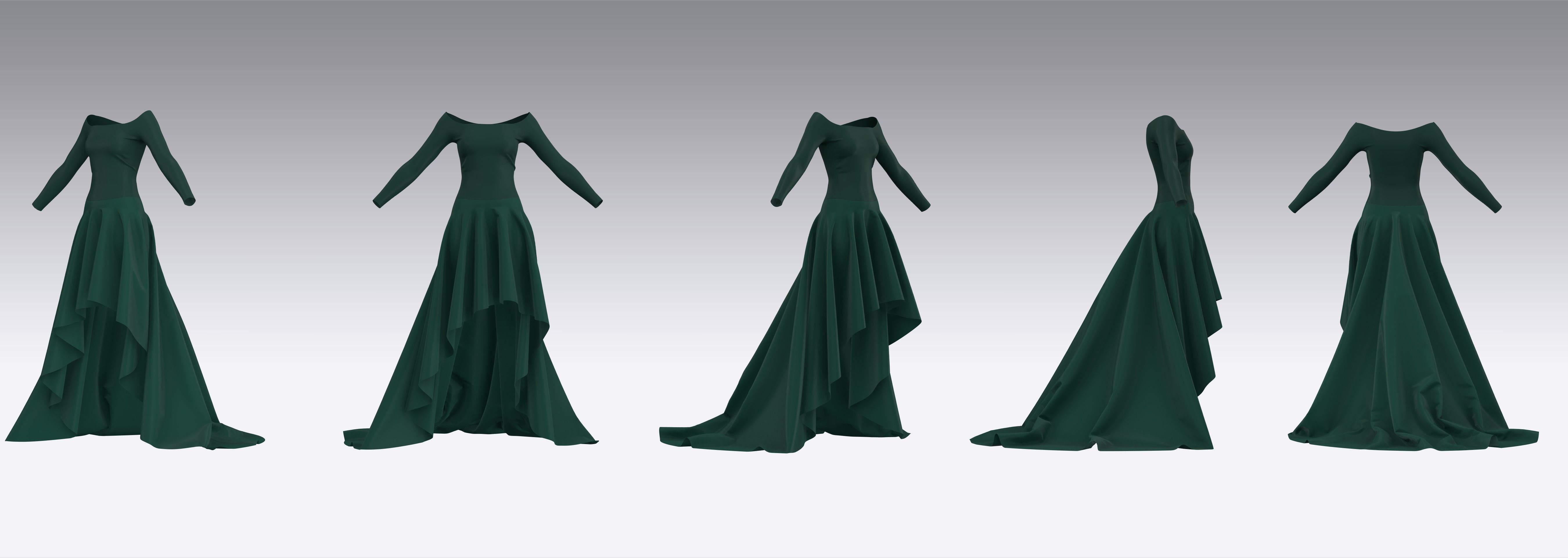 Dress Outfits MD CLO 3D ZPRJ ZPAC project files 3D model_5