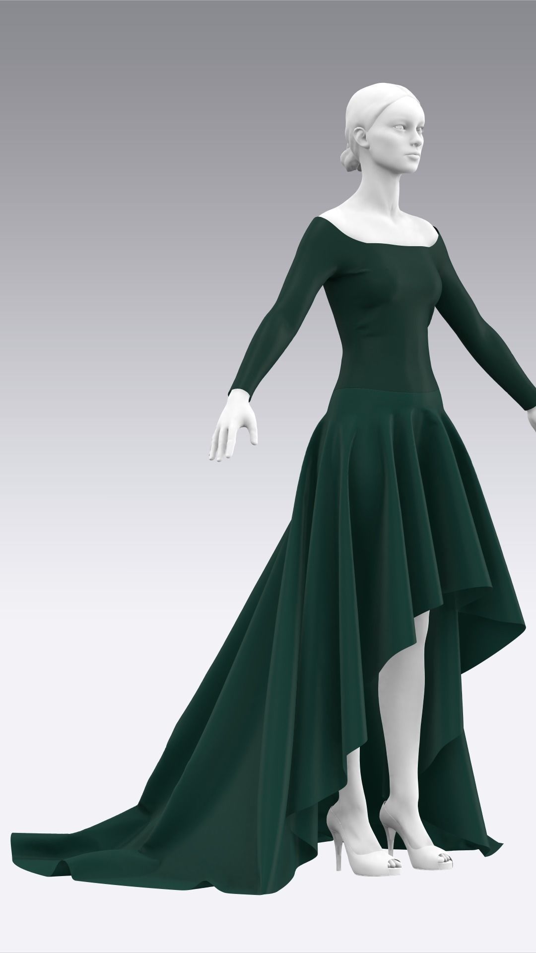 Dress Outfits MD CLO 3D ZPRJ ZPAC project files 3D model_36