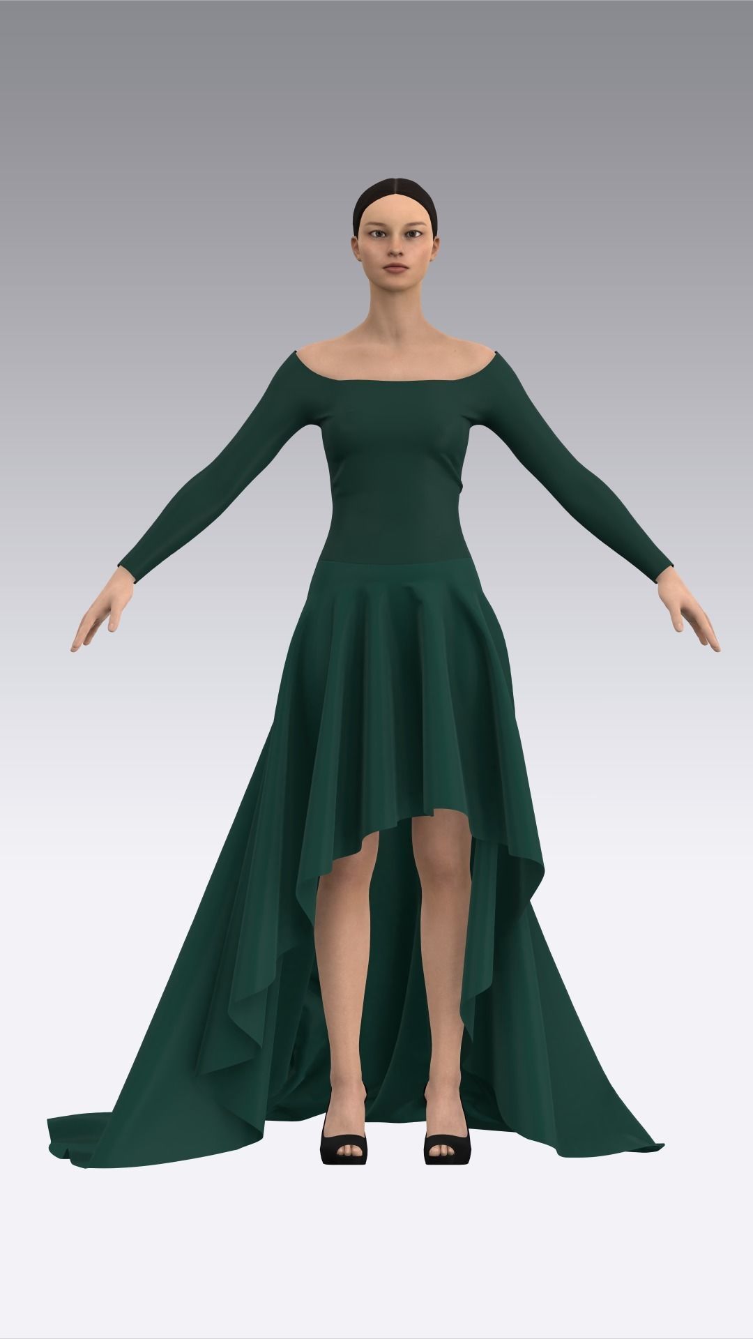 Dress Outfits MD CLO 3D ZPRJ ZPAC project files 3D model_28
