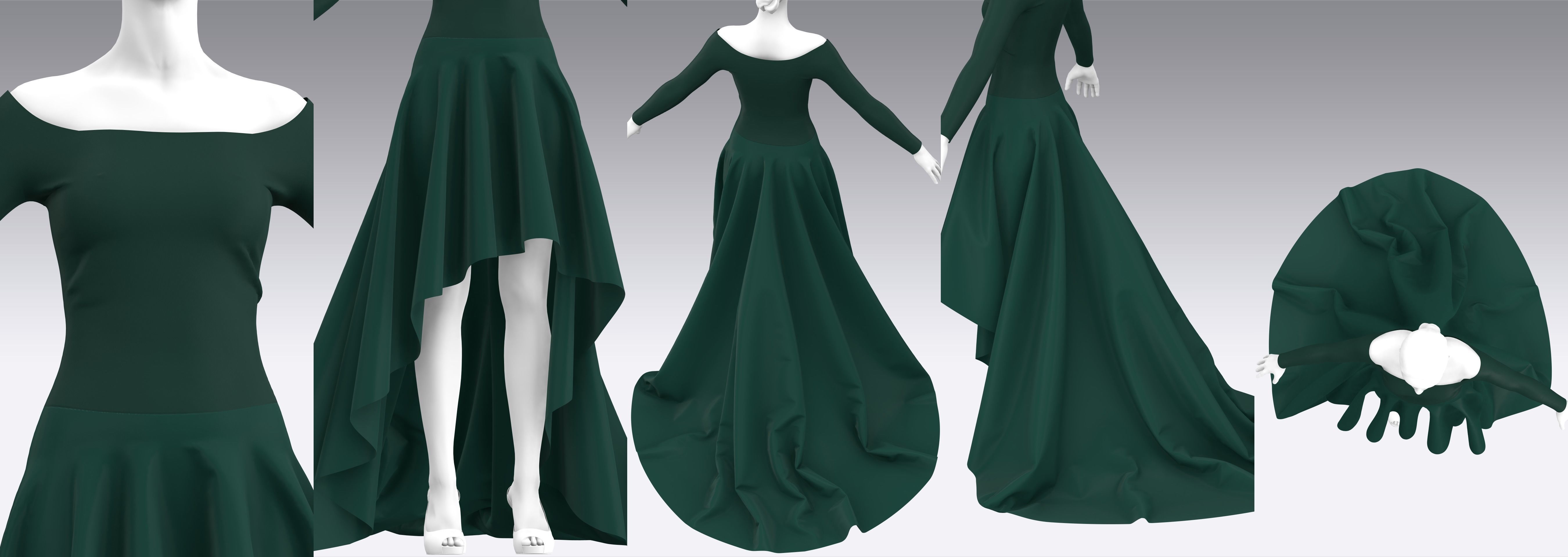 Dress Outfits MD CLO 3D ZPRJ ZPAC project files 3D model_7
