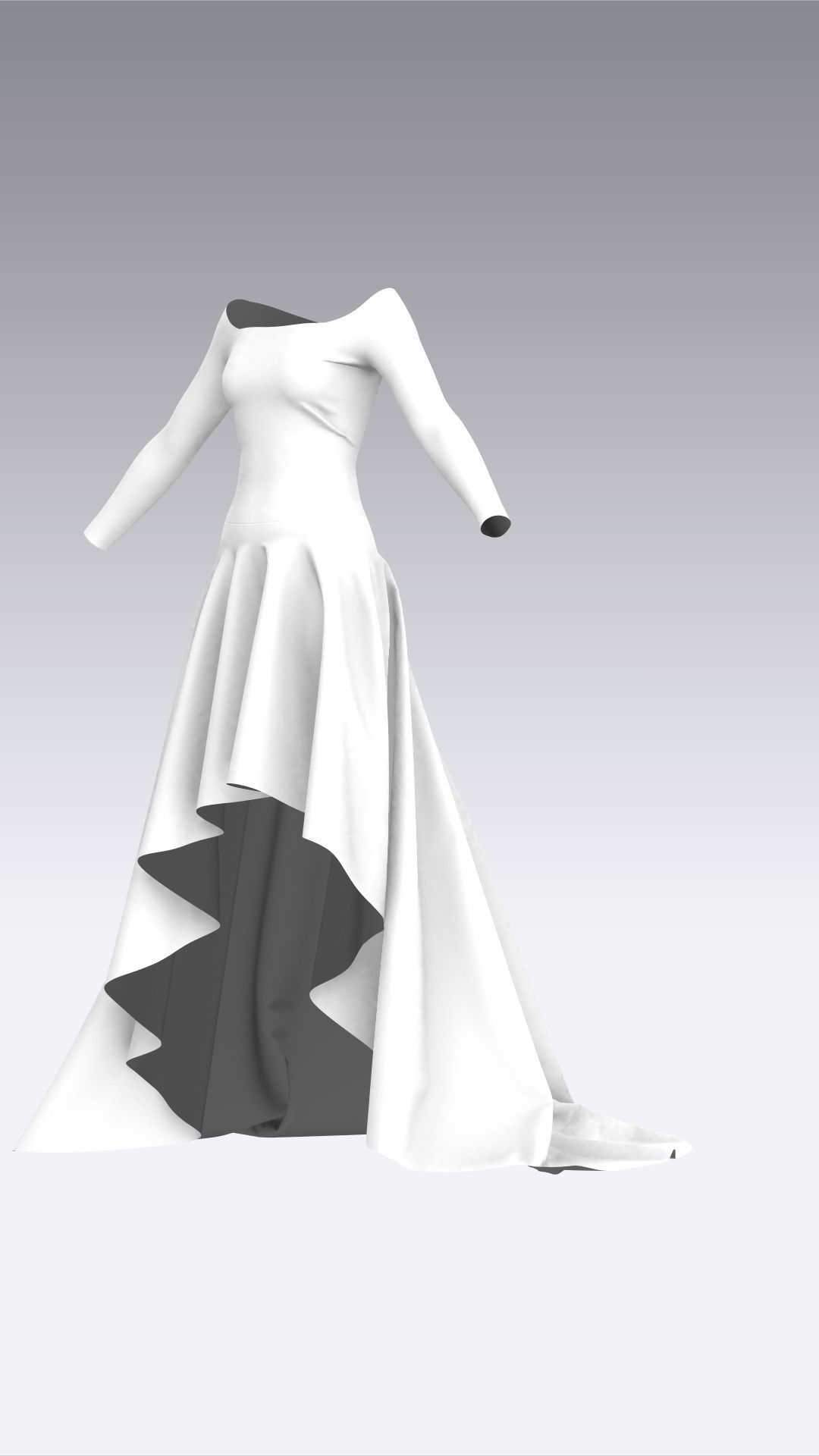 Dress Outfits MD CLO 3D ZPRJ ZPAC project files 3D model_24