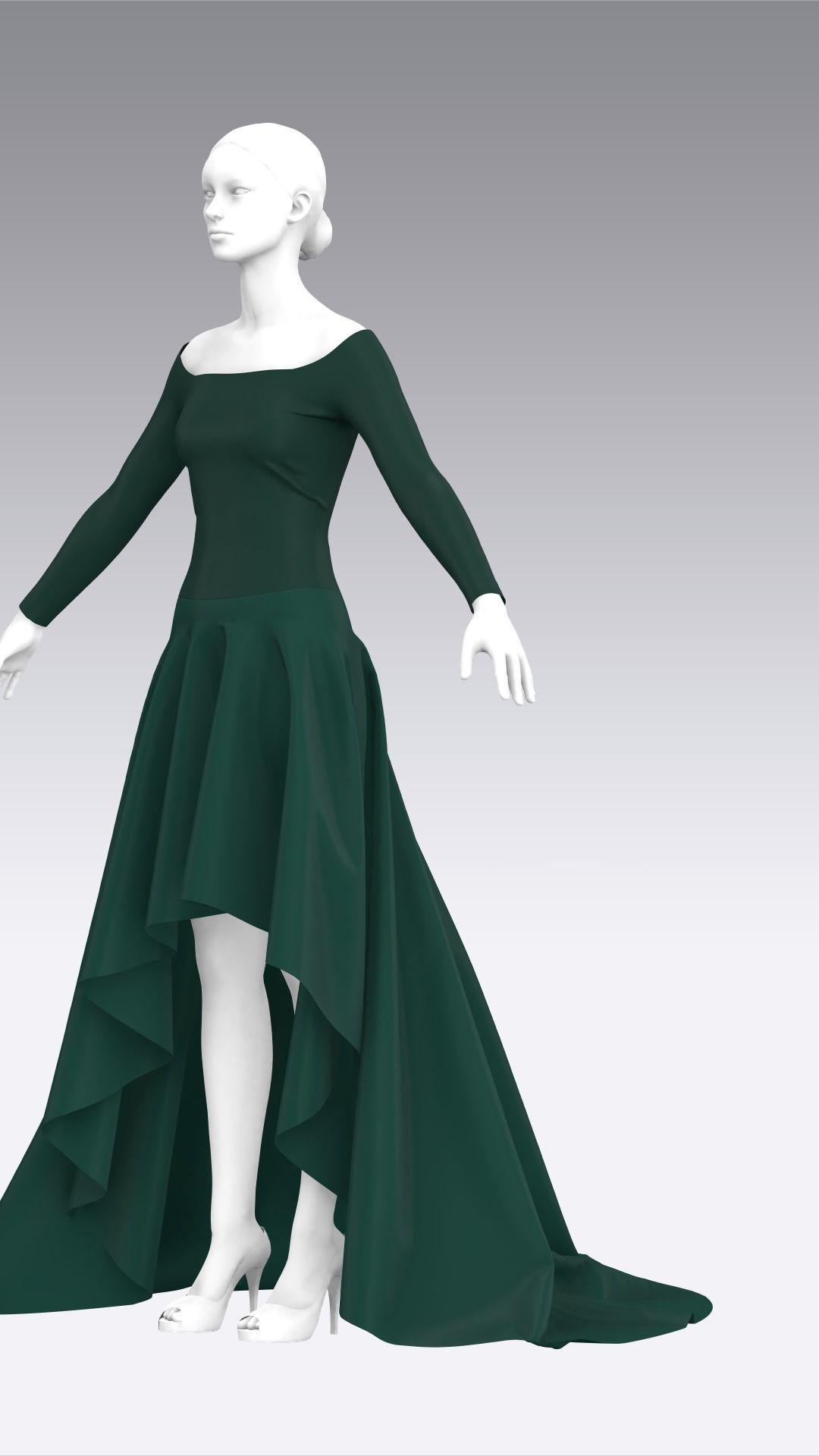 Dress Outfits MD CLO 3D ZPRJ ZPAC project files 3D model_35