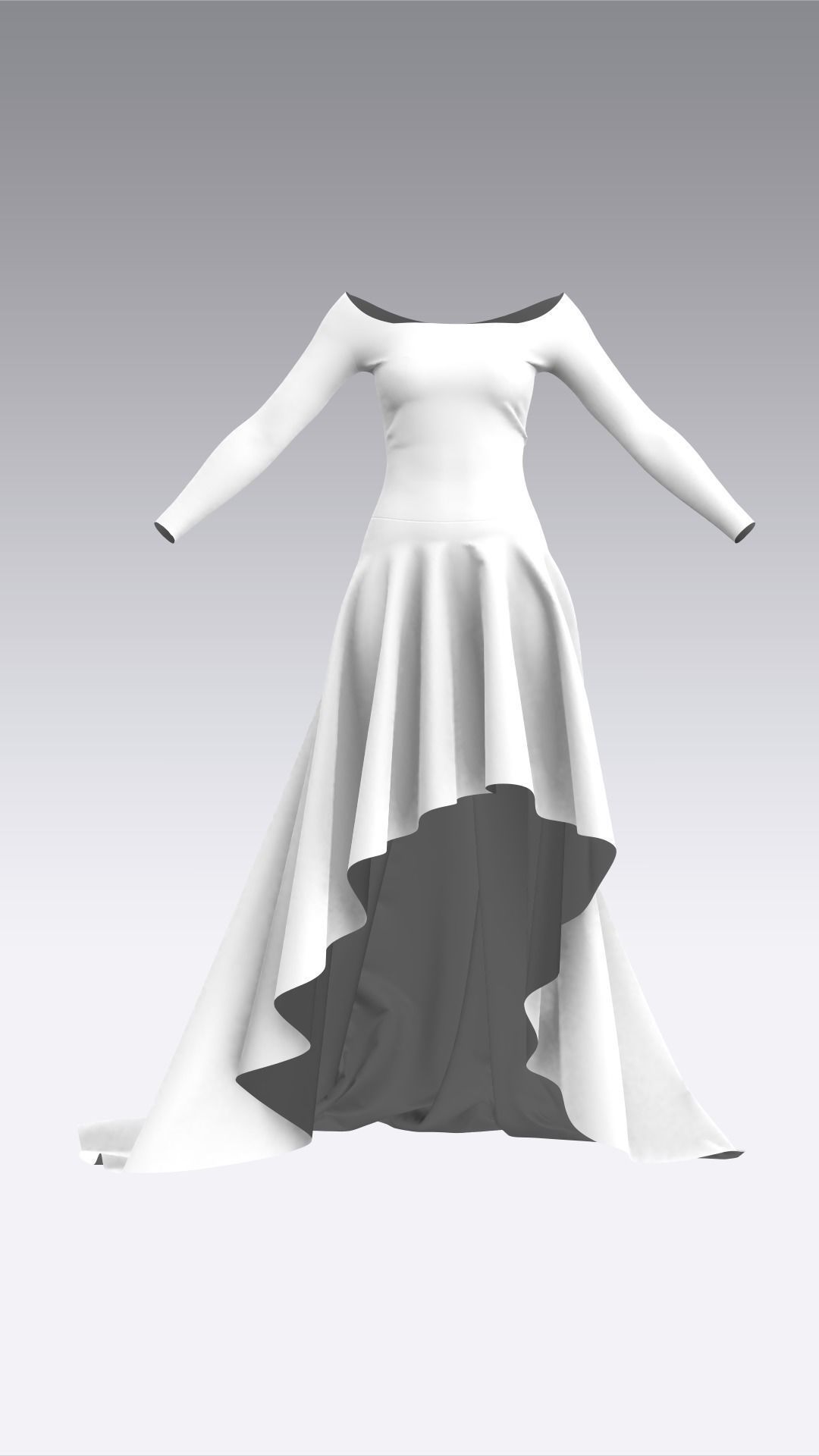 Dress Outfits MD CLO 3D ZPRJ ZPAC project files 3D model_10