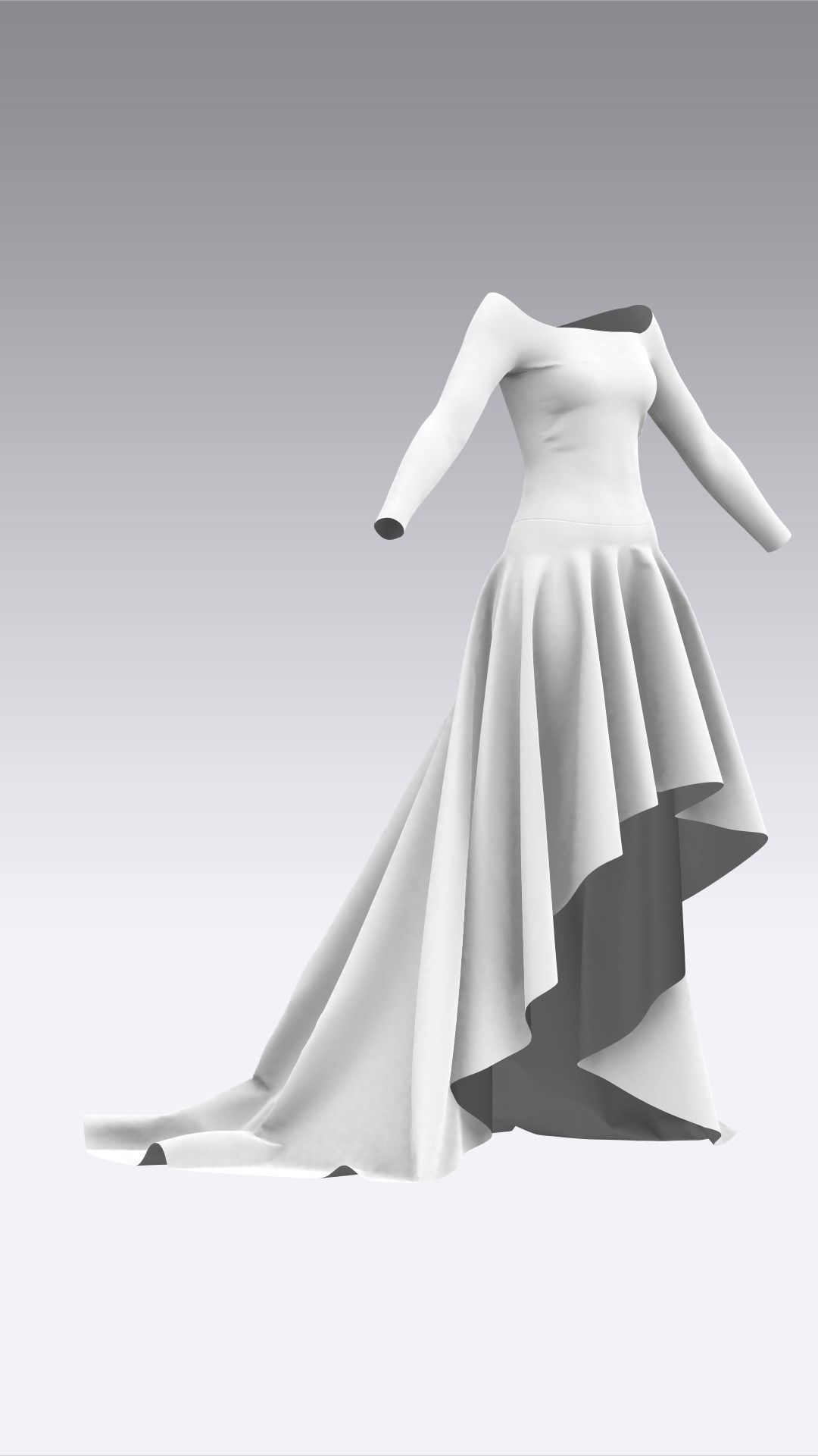 Dress Outfits MD CLO 3D ZPRJ ZPAC project files 3D model_14