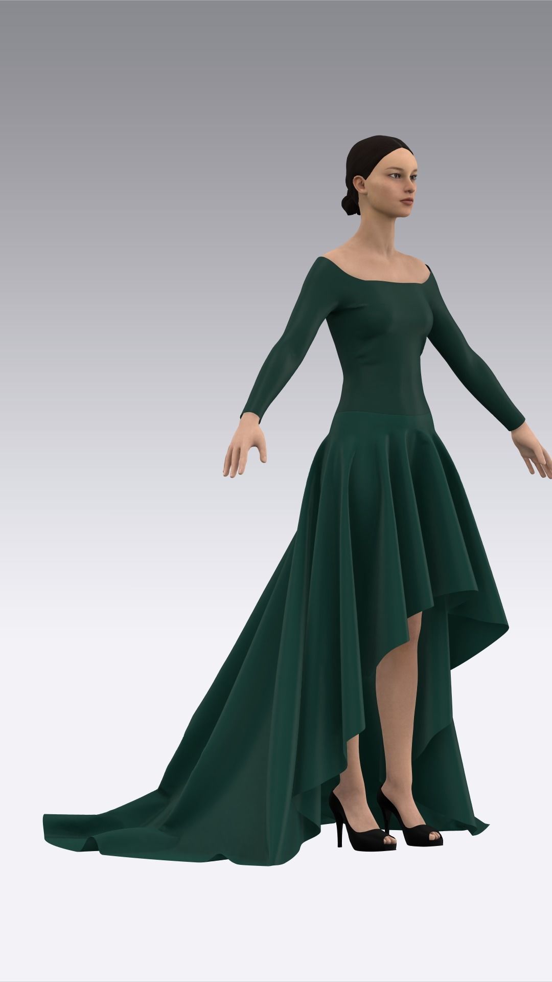 Dress Outfits MD CLO 3D ZPRJ ZPAC project files 3D model_11