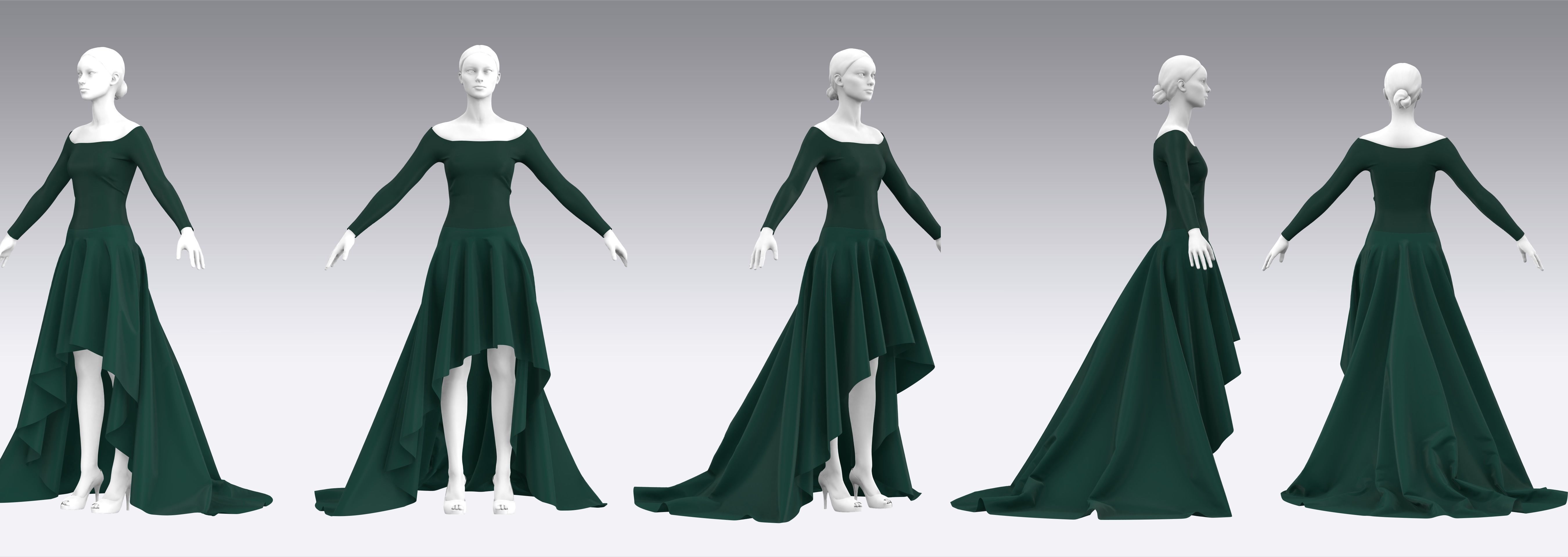 Dress Outfits MD CLO 3D ZPRJ ZPAC project files 3D model_3