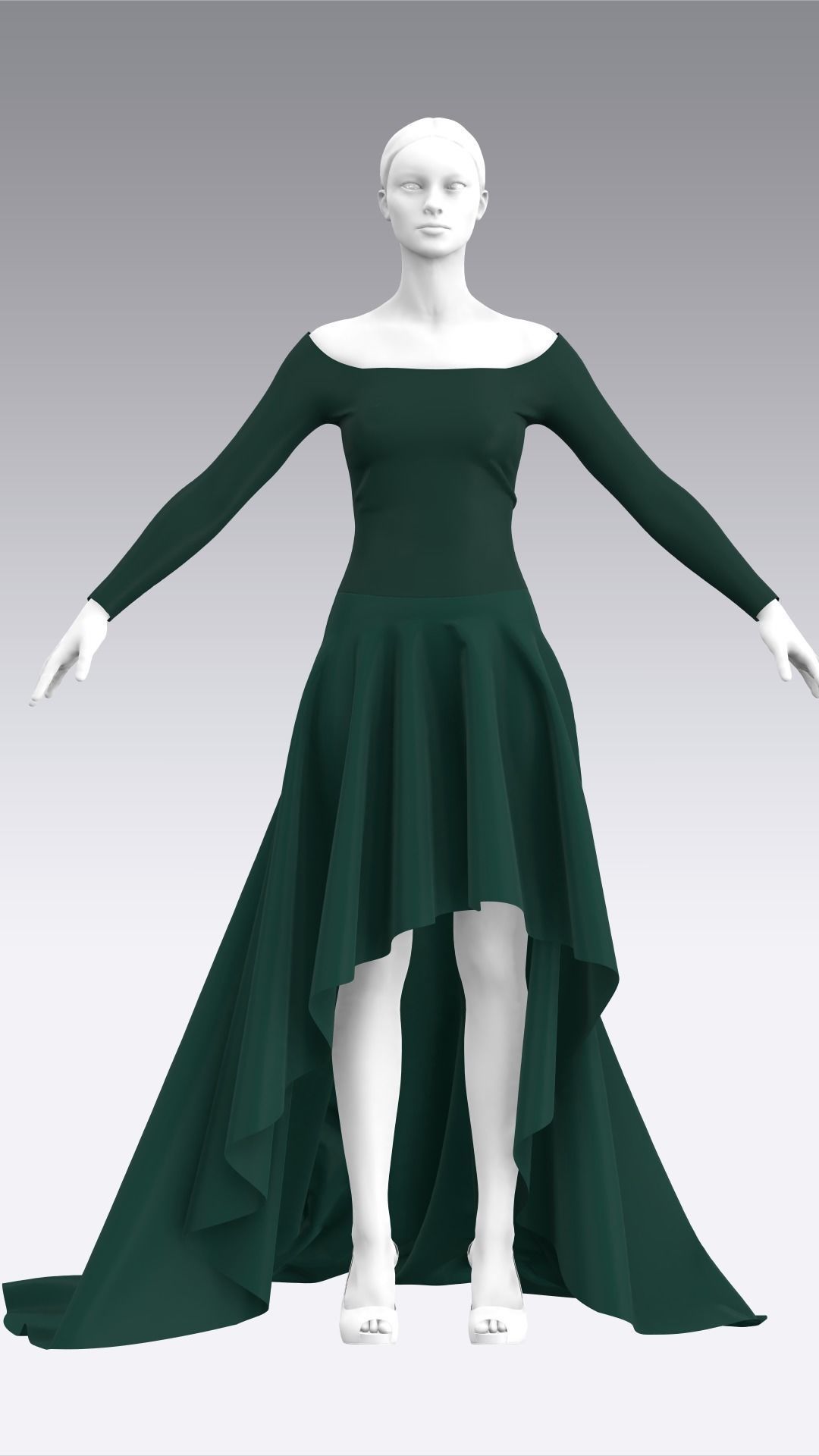 Dress Outfits MD CLO 3D ZPRJ ZPAC project files 3D model_38