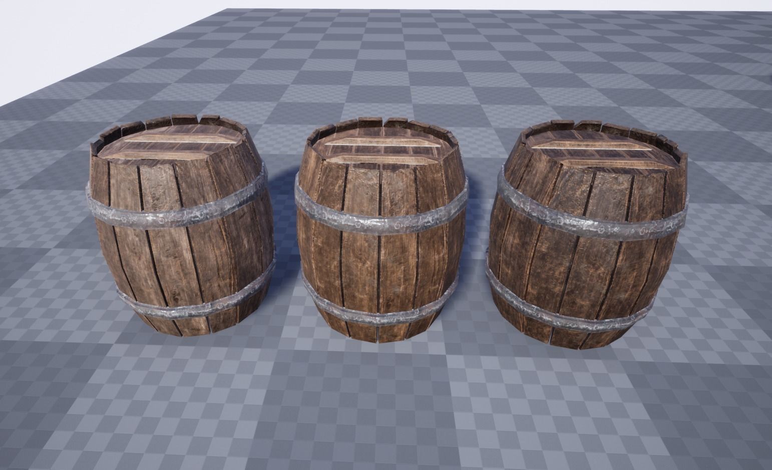 Medieval barrels and crates Kit 3D Model Collection_10