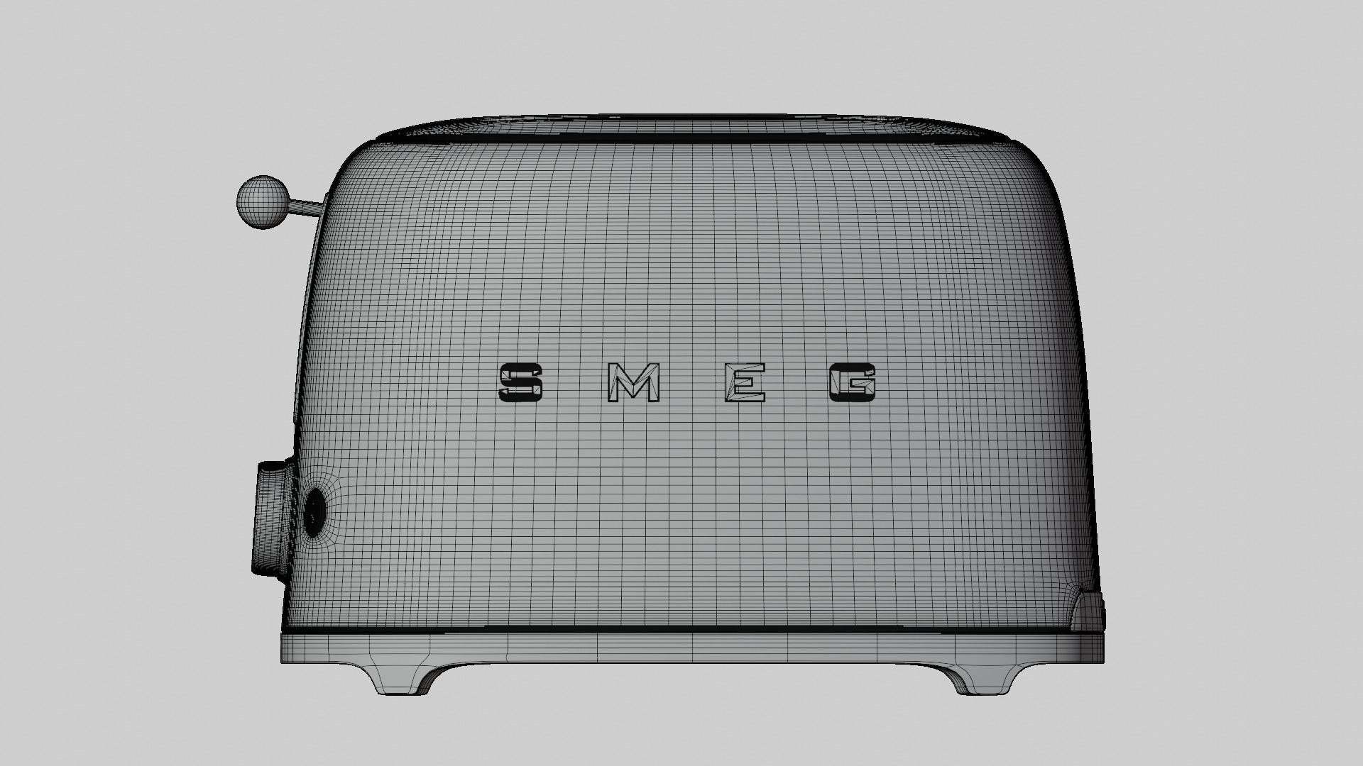 SMEG toaster 3D model_8