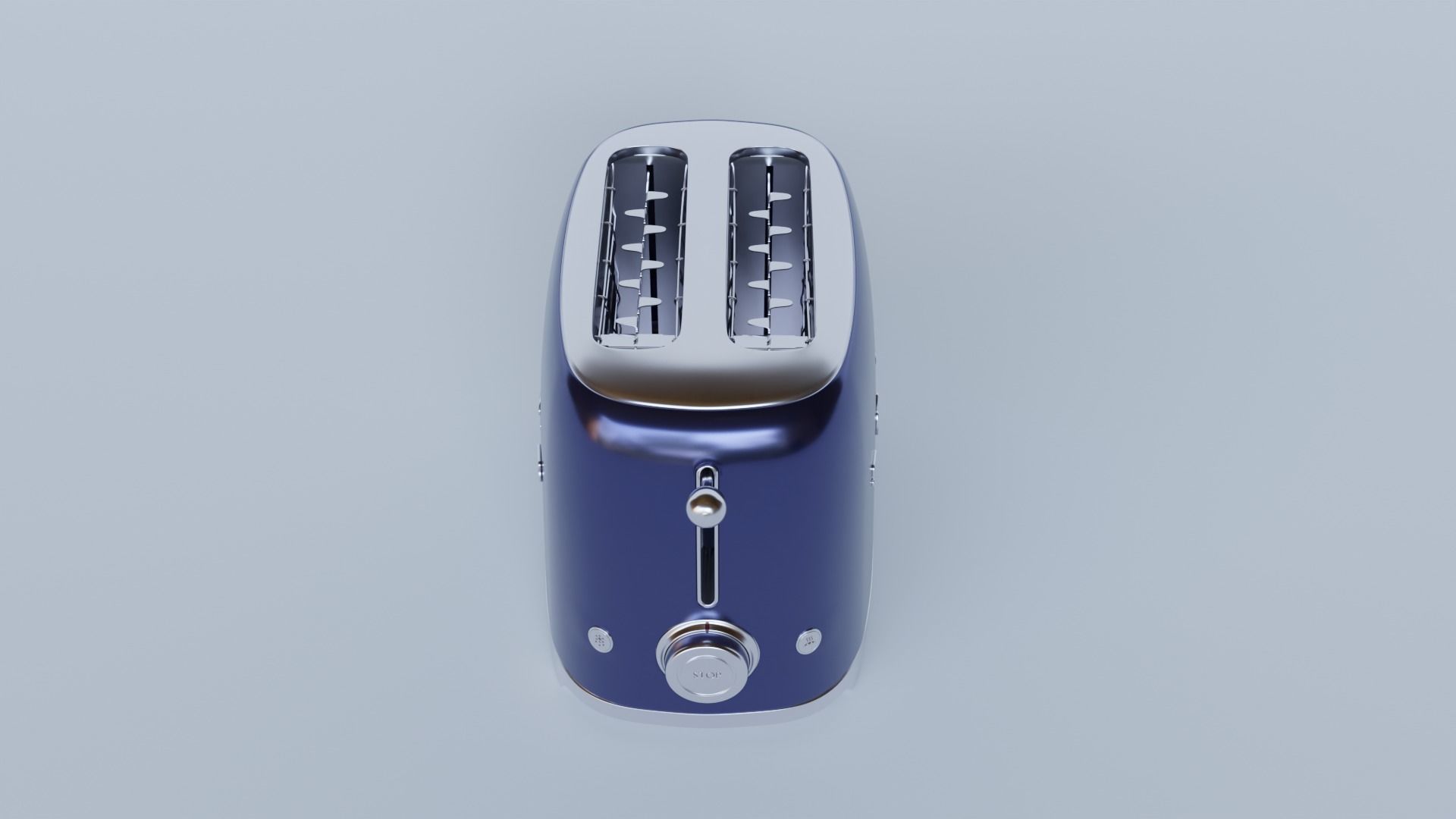 SMEG toaster 3D model_7