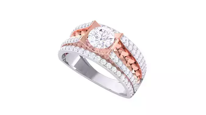 Wedding Engagement Rings 3dm STL OBJ FBX Renders Details