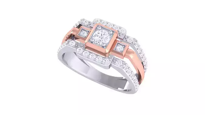 Wedding Engagement Rings 3dm STL OBJ FBX Renders Details