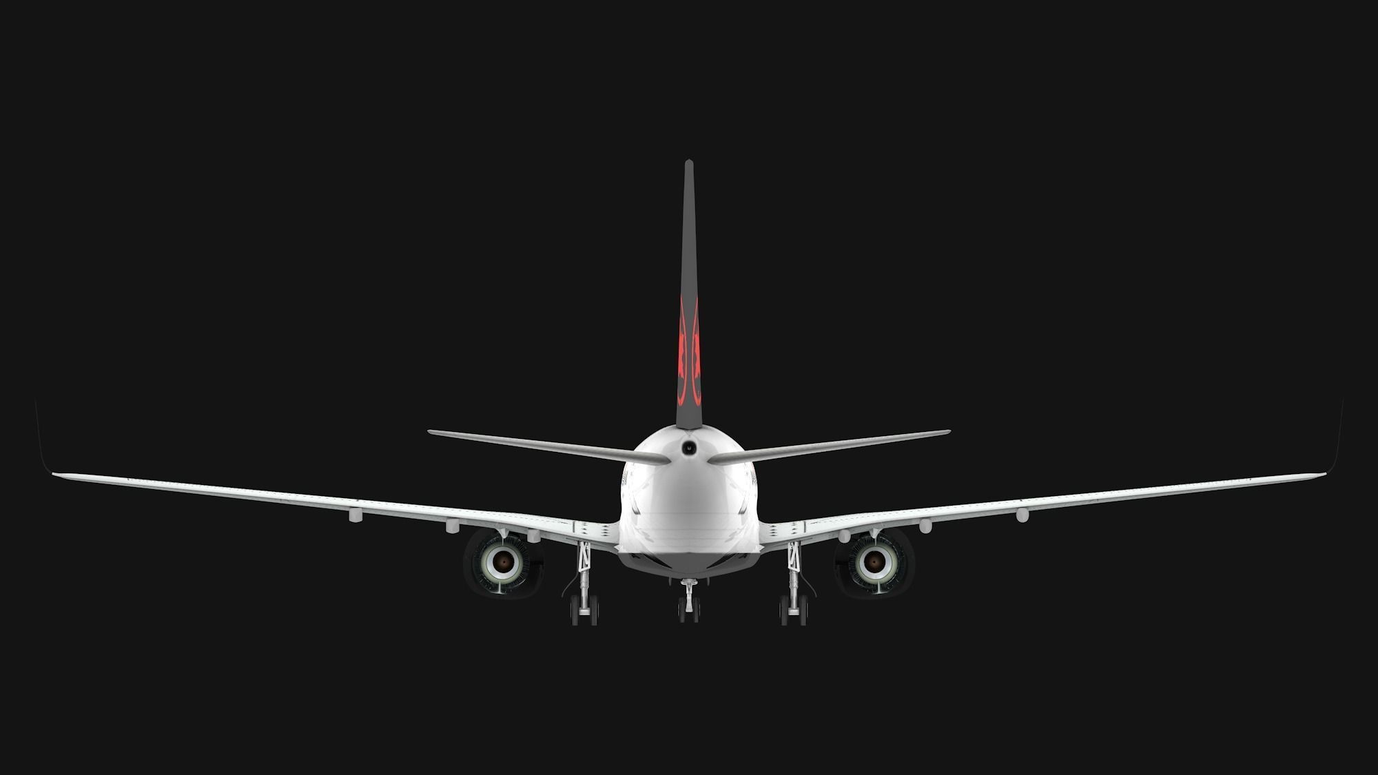Boeing 737-800 Air Canada Low-poly 3D model_8