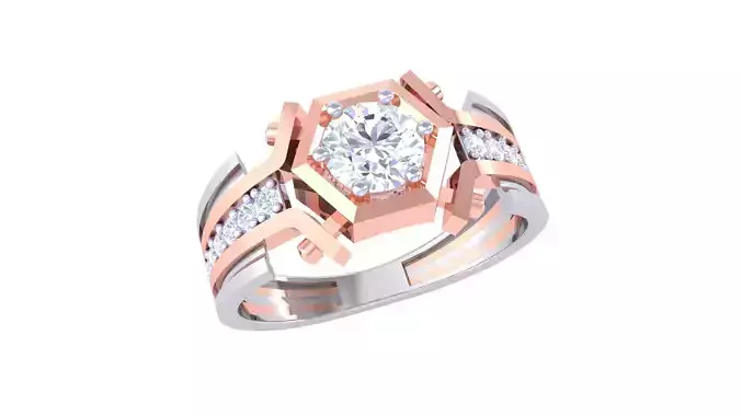 Wedding Engagement Rings 3dm STL OBJ FBX Renders Details