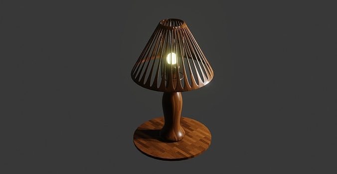 Bed lamp 3D model