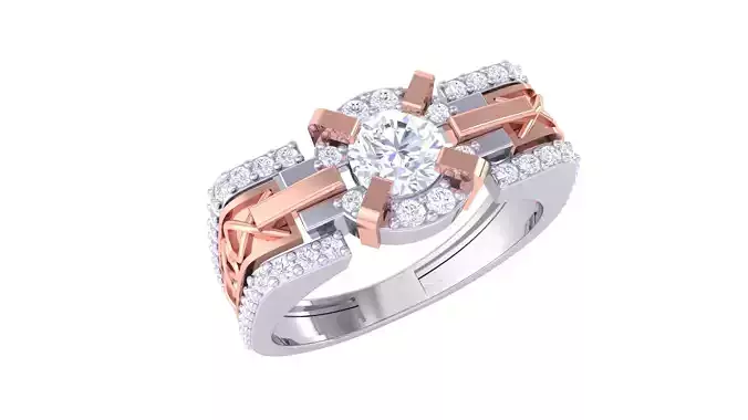 Wedding Engagement Rings 3dm STL OBJ FBX Renders Details