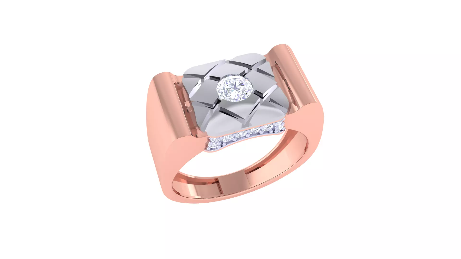 Wedding Engagement Rings 3dm STL OBJ FBX Renders Details 3D print model_0