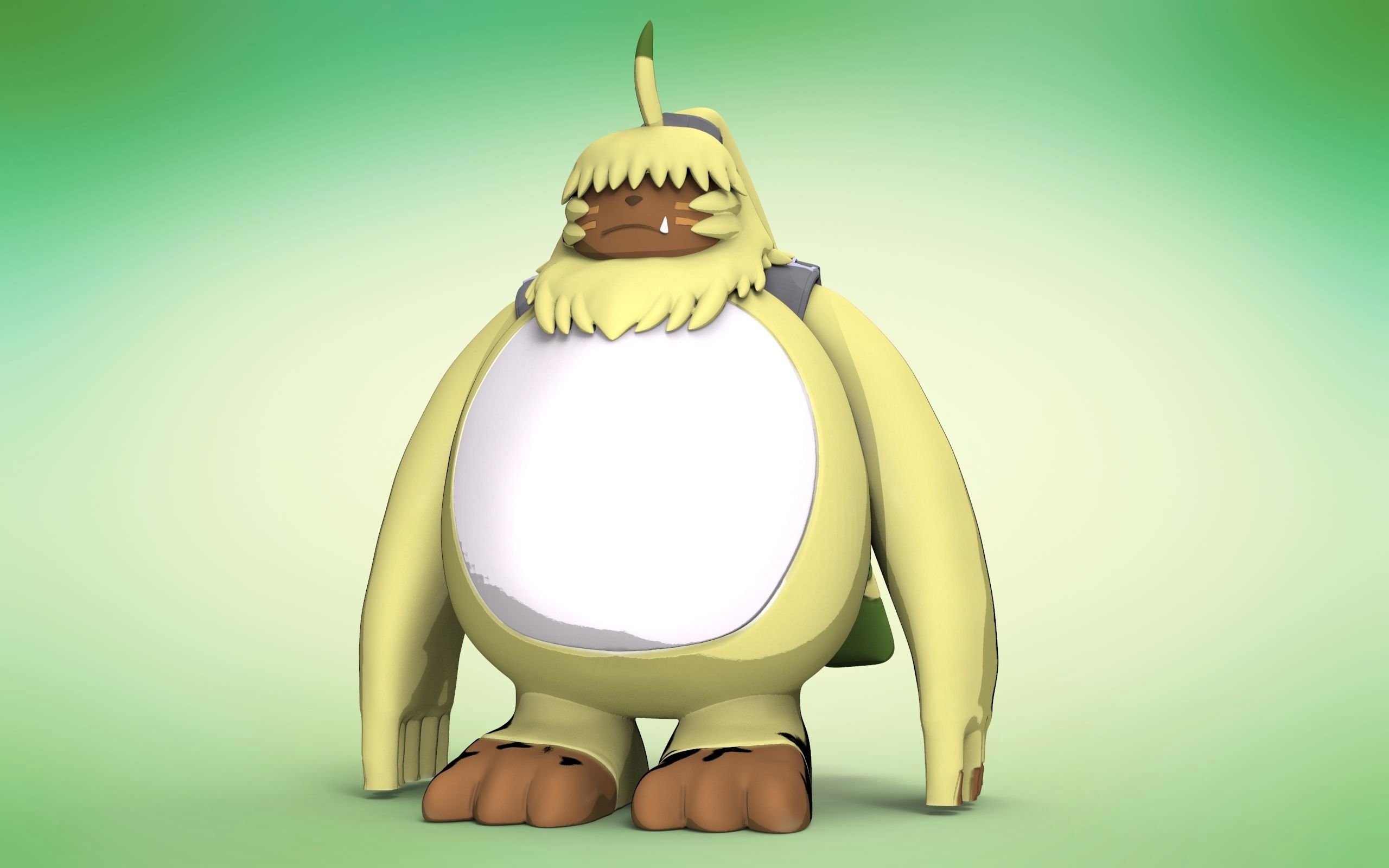 Angoramon Digimon Ghost game 3D print model_4