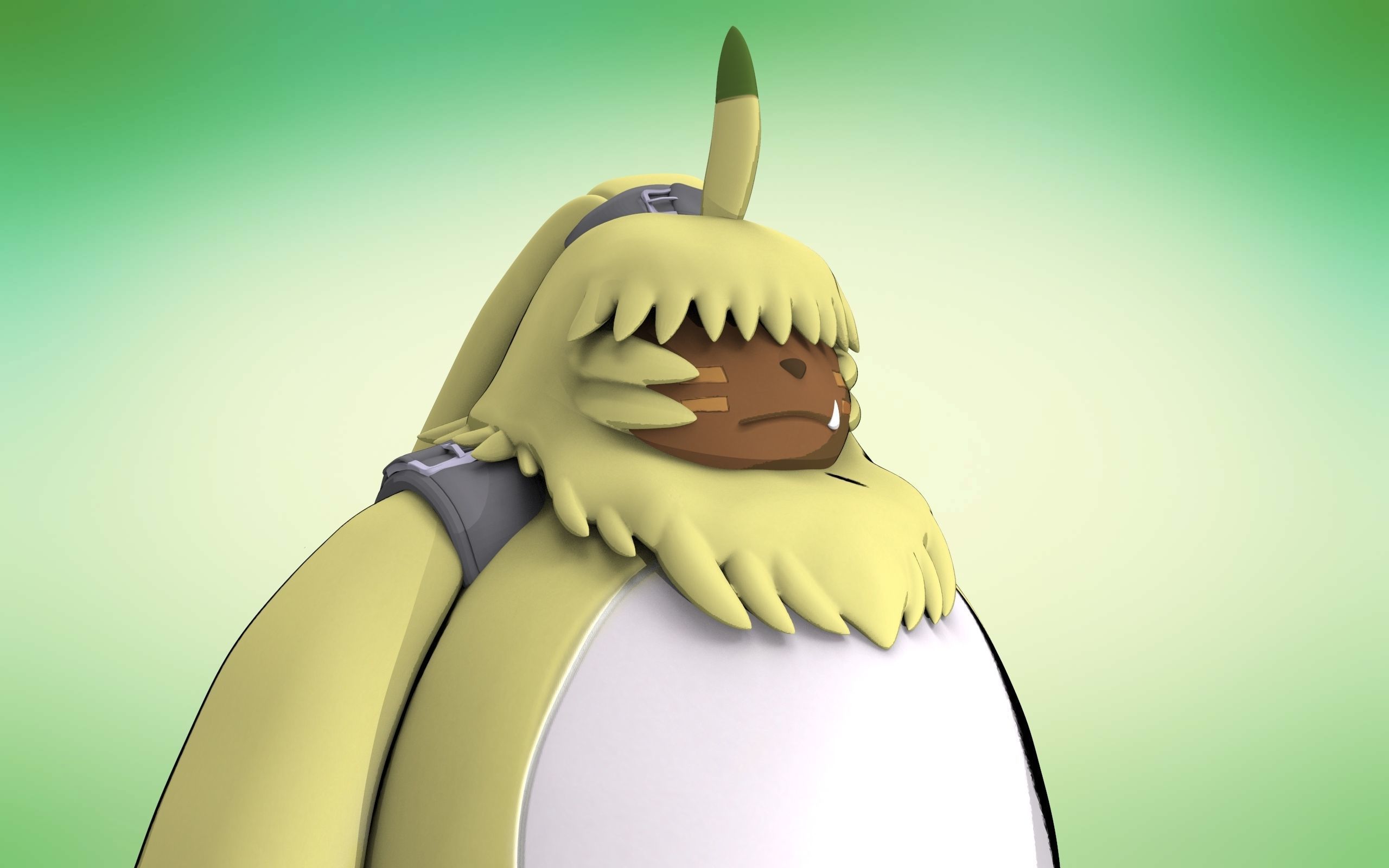 Angoramon Digimon Ghost game 3D print model_2