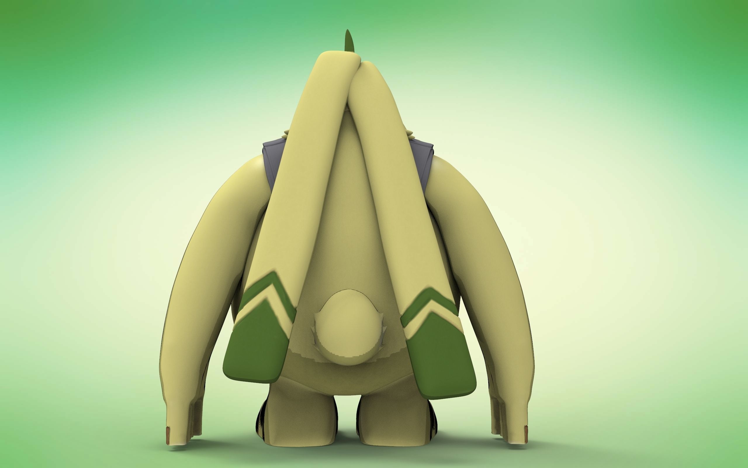 Angoramon Digimon Ghost game 3D print model_5