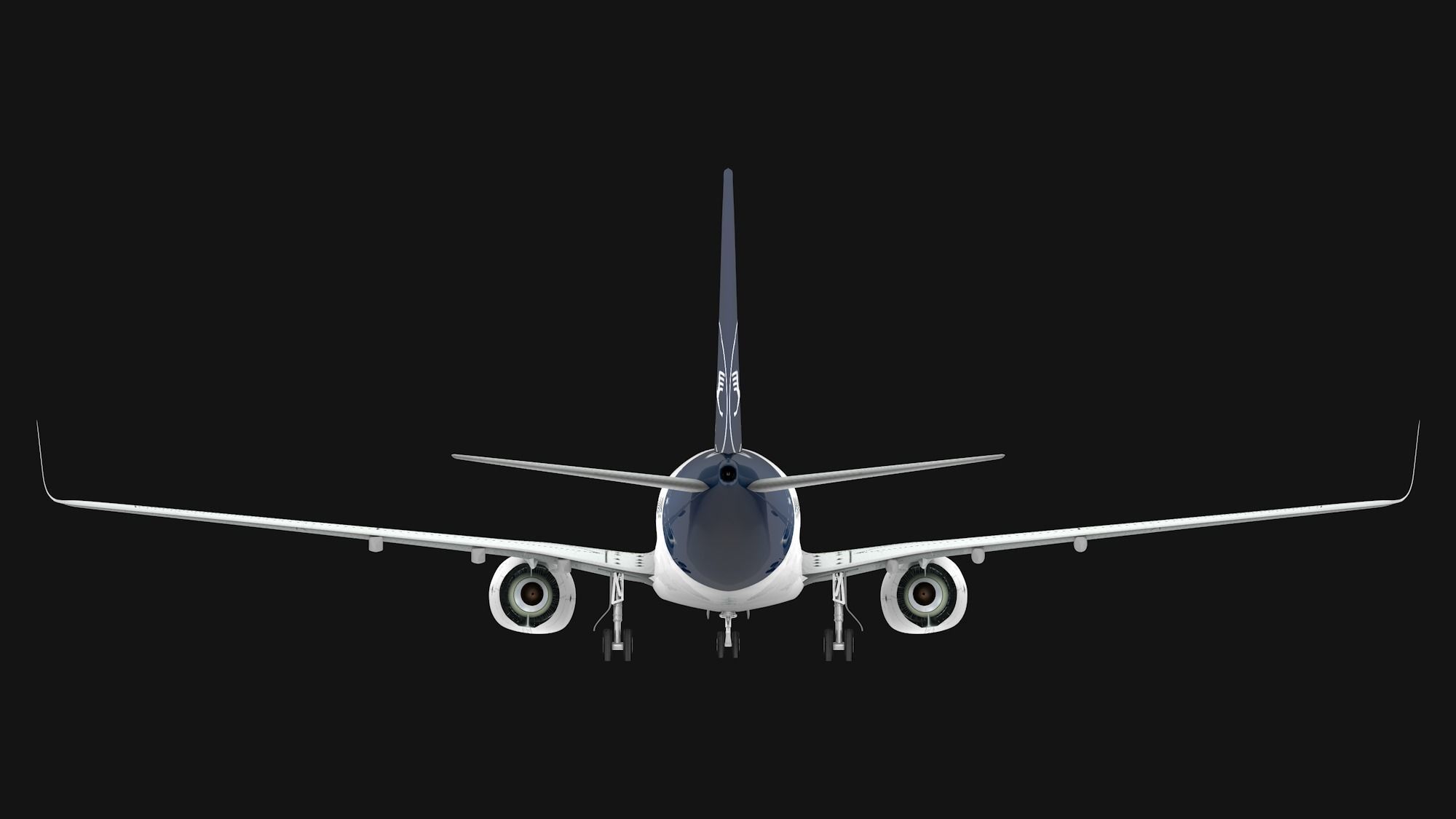 Boeing 737-800 Lufthansa Low-poly 3D model_8