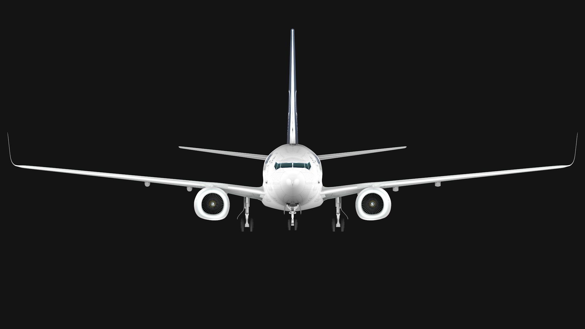 Boeing 737-800 Lufthansa Low-poly 3D model_3