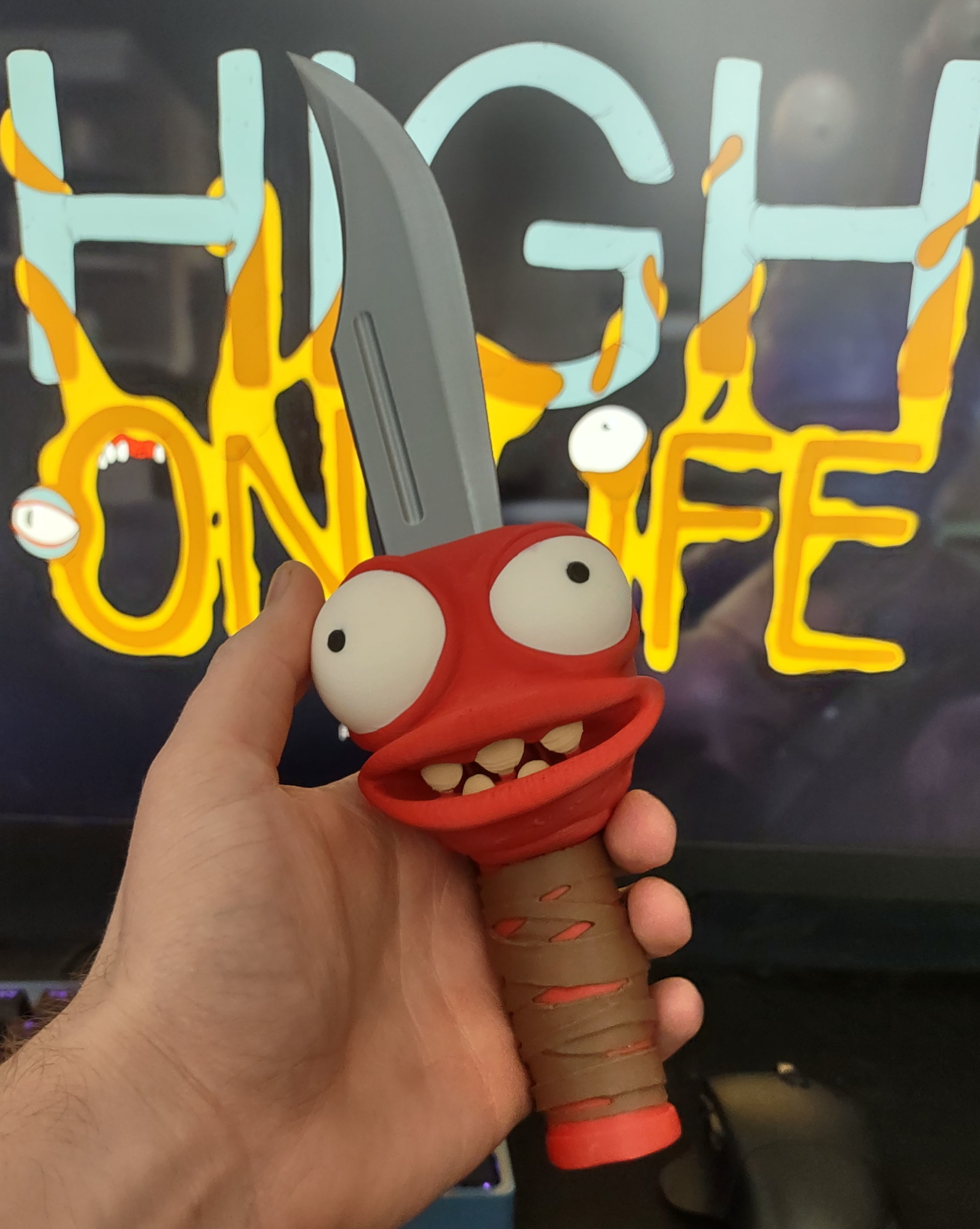 Knifey from High on Life game 3D print model_4