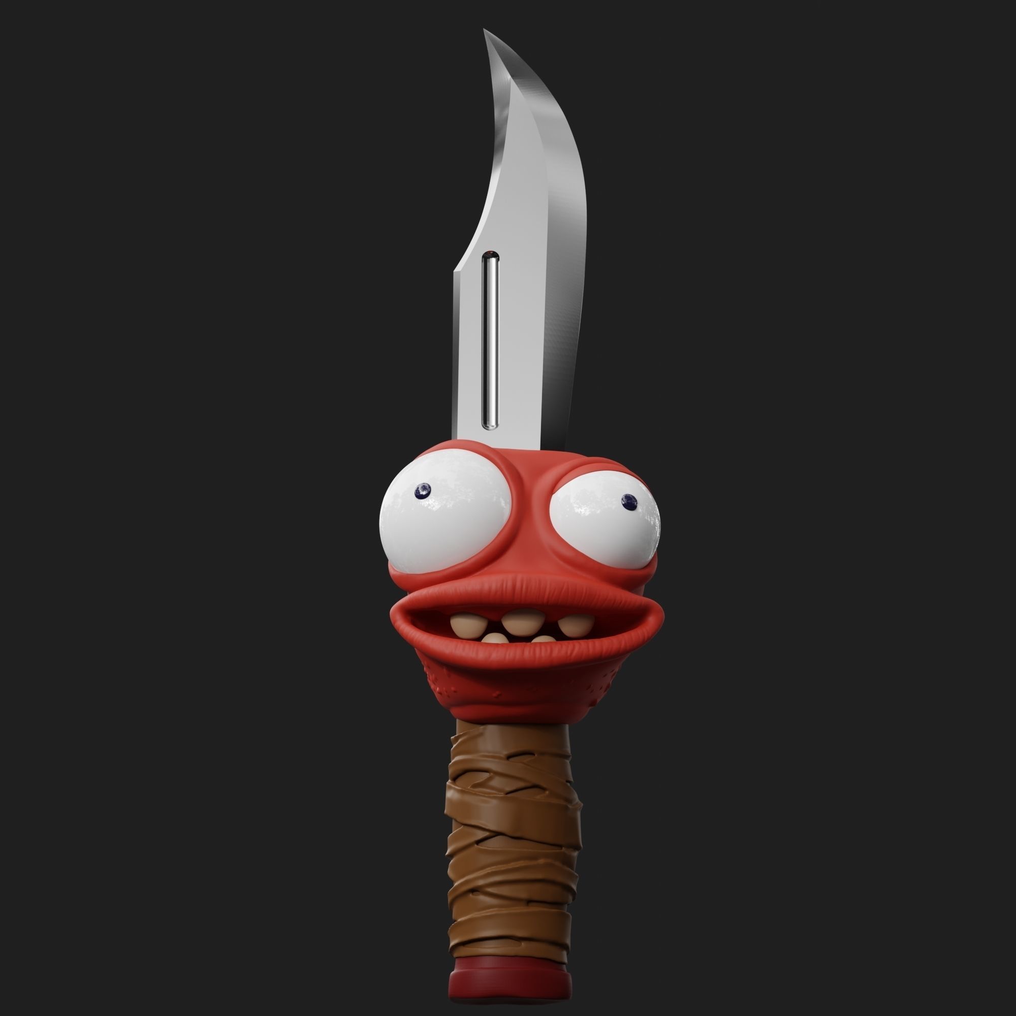 Knifey from High on Life game 3D print model_2