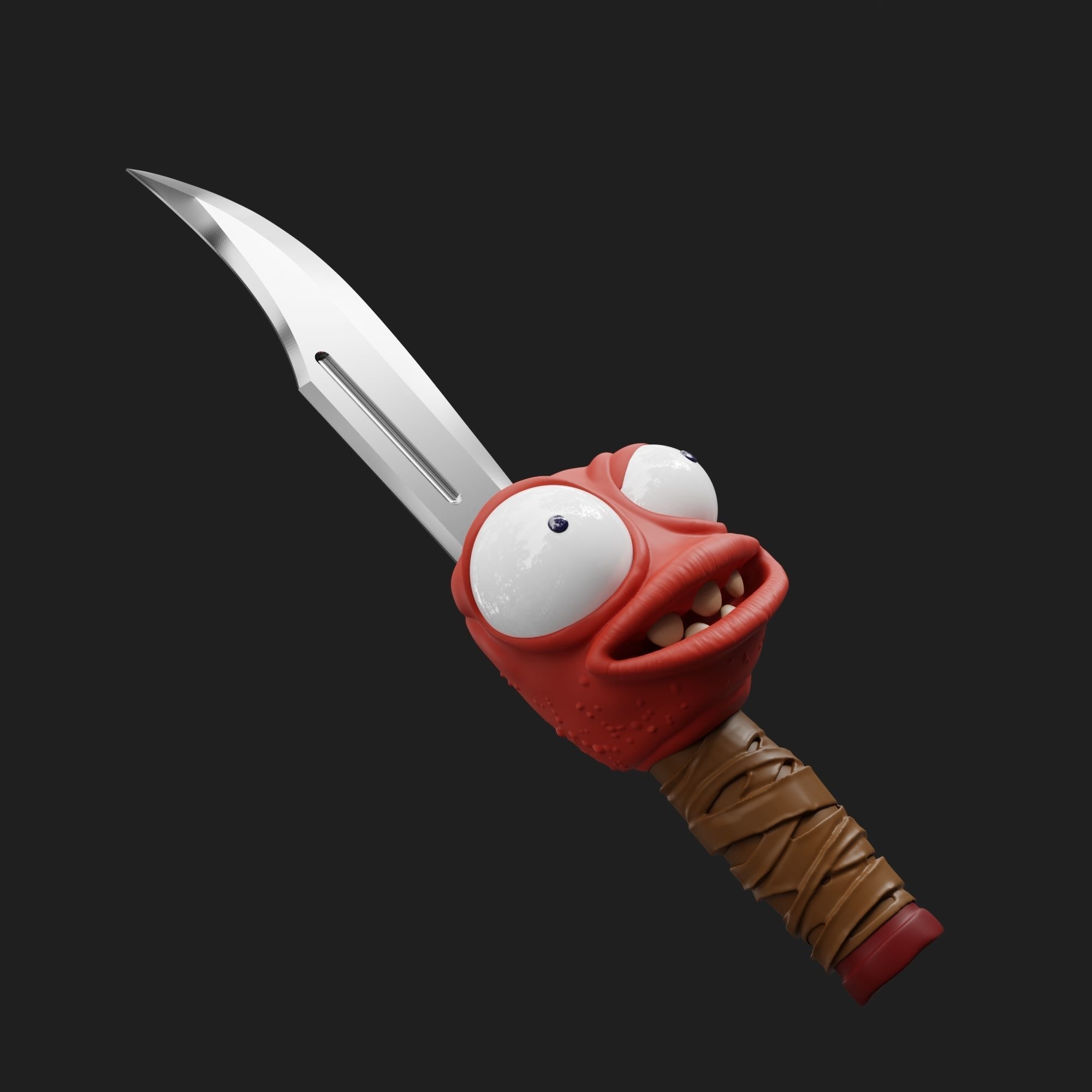 Knifey from High on Life game 3D print model_6