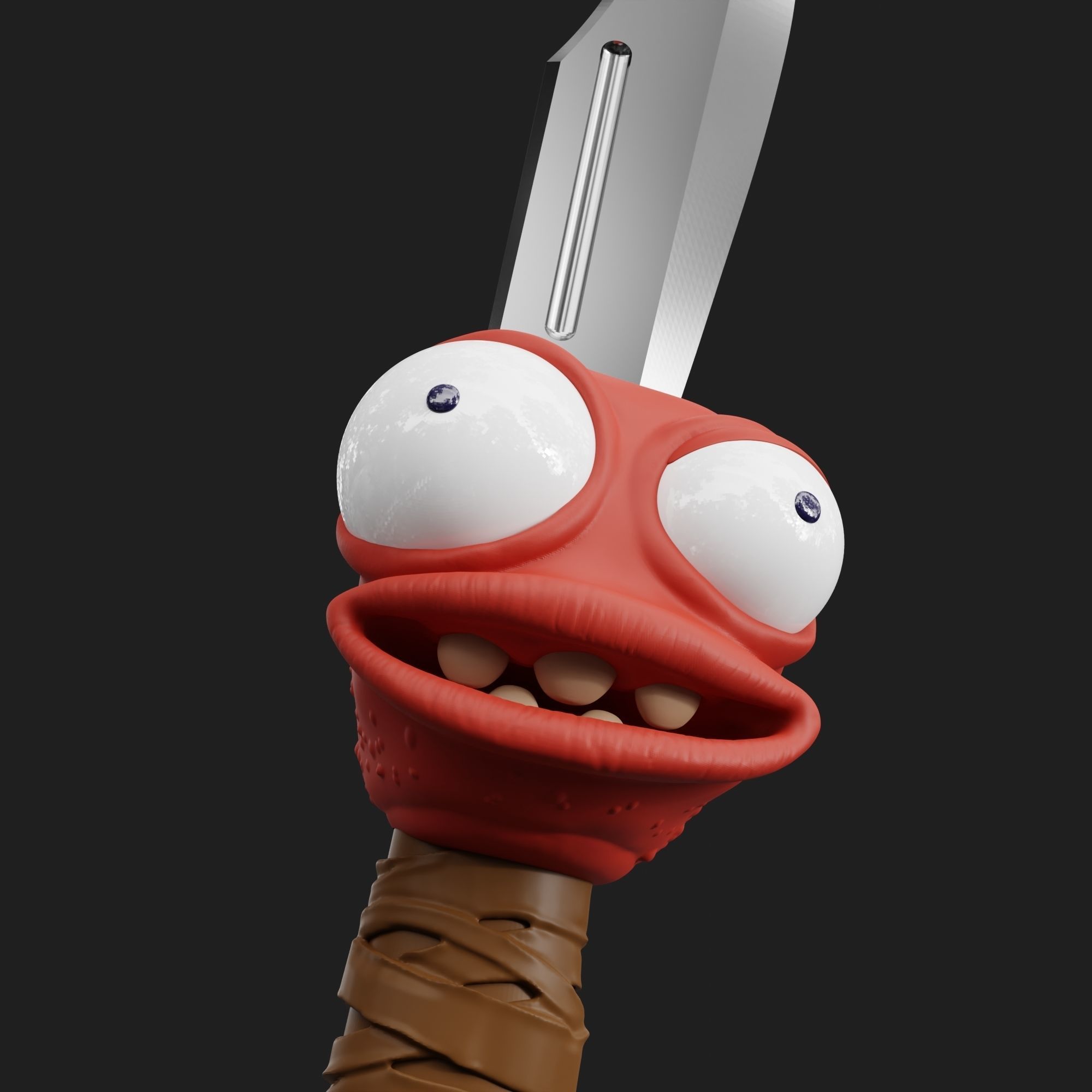 Knifey from High on Life game 3D print model_3