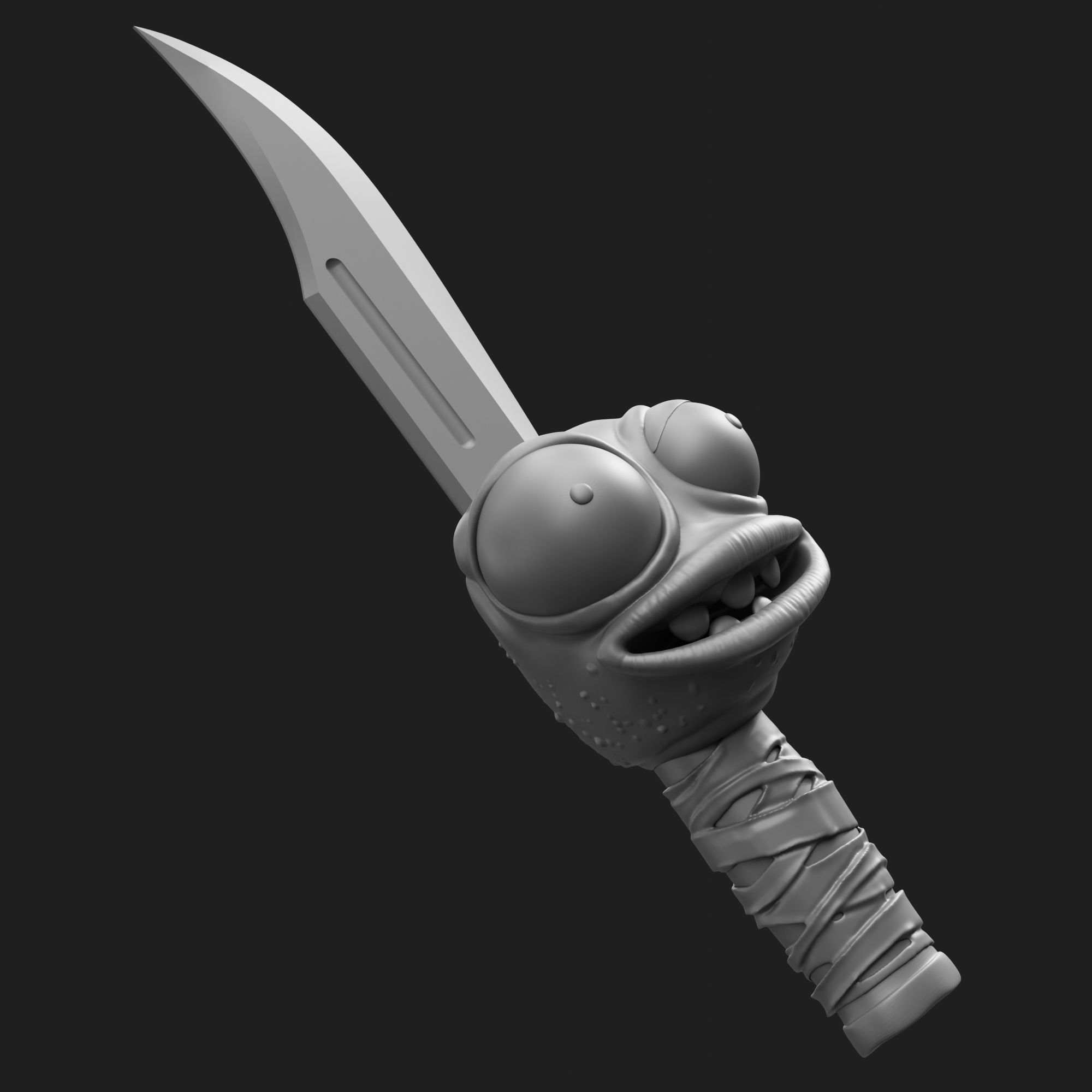Knifey from High on Life game 3D print model_8