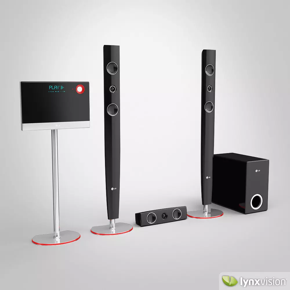 LG Home Theater 3D model
