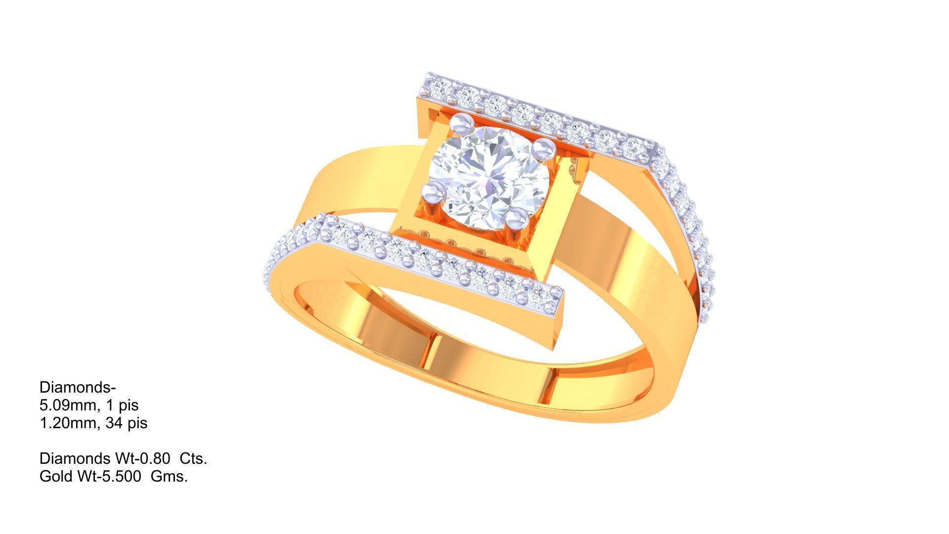 Wedding Engagement Rings 3dm STL OBJ FBX Renders Details 3D print model_1