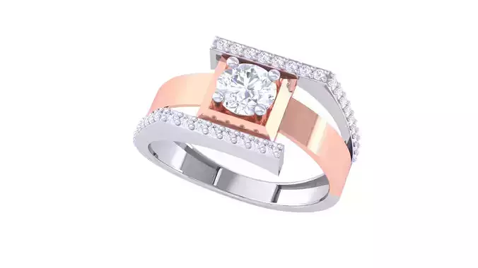 Wedding Engagement Rings 3dm STL OBJ FBX Renders Details