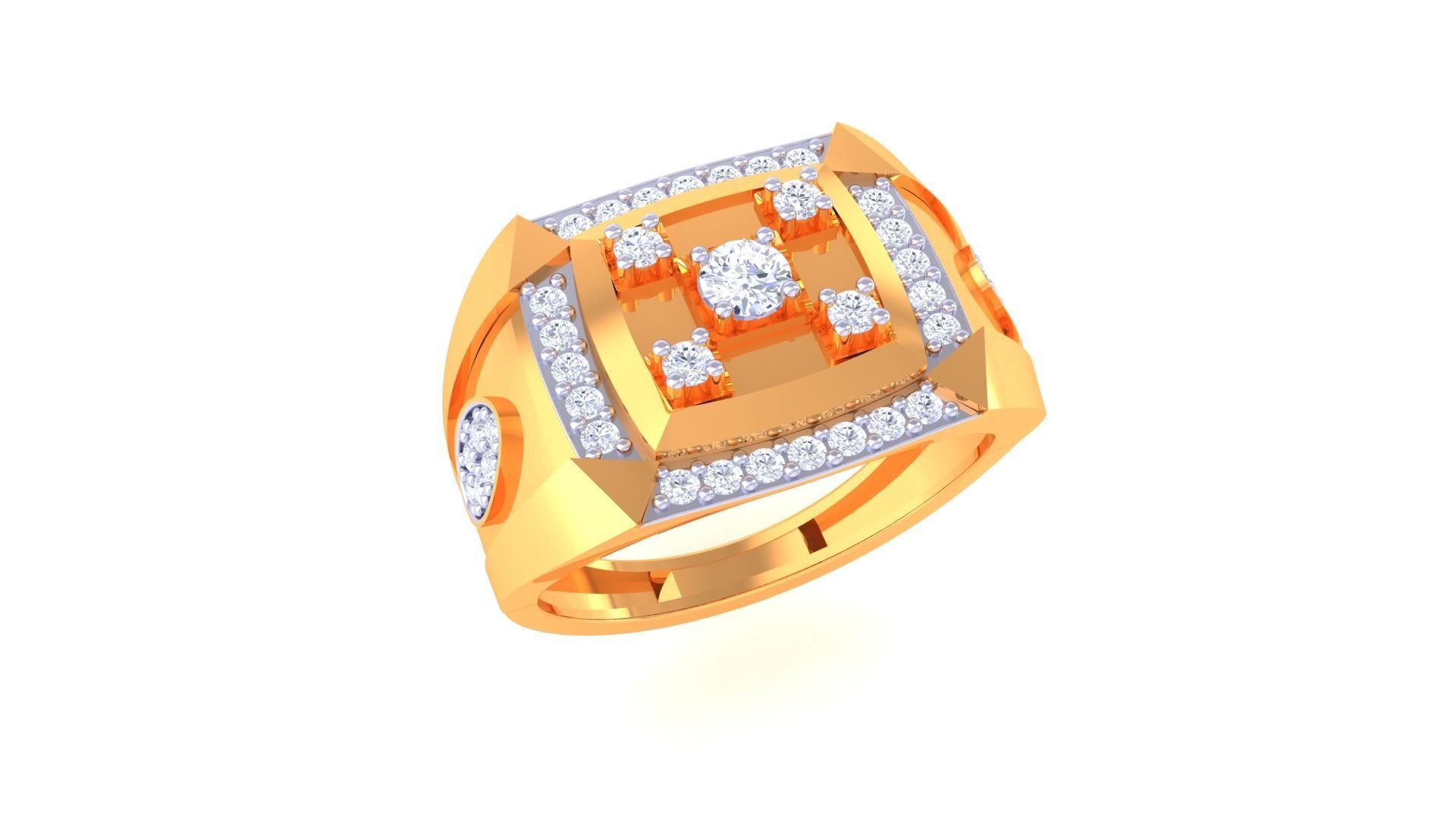 Wedding Engagement Rings 3dm STL OBJ FBX Renders Details 3D print model_2