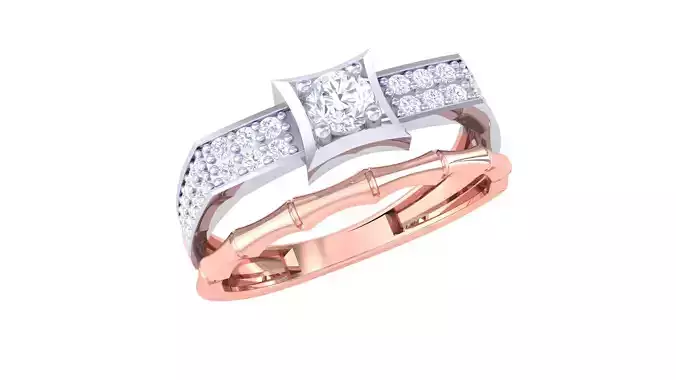 Wedding Engagement Rings 3dm STL OBJ FBX Renders Details