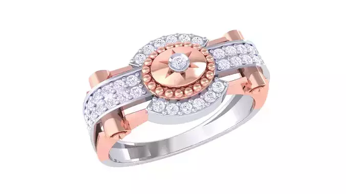 Wedding Engagement Rings 3dm STL OBJ FBX Renders Details