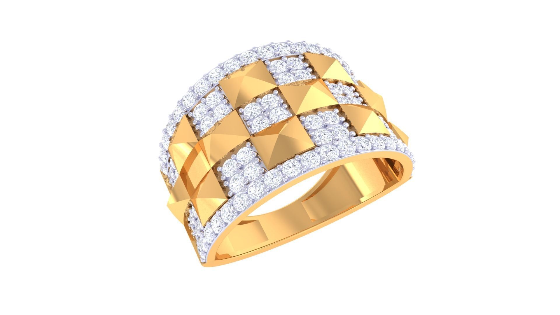 Wedding Engagement Rings 3dm STL OBJ FBX Renders Details 3D print model_2