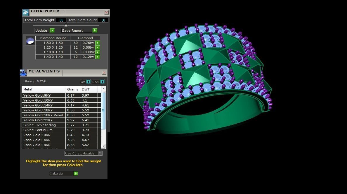 Wedding Engagement Rings 3dm STL OBJ FBX Renders Details 3D print model_5
