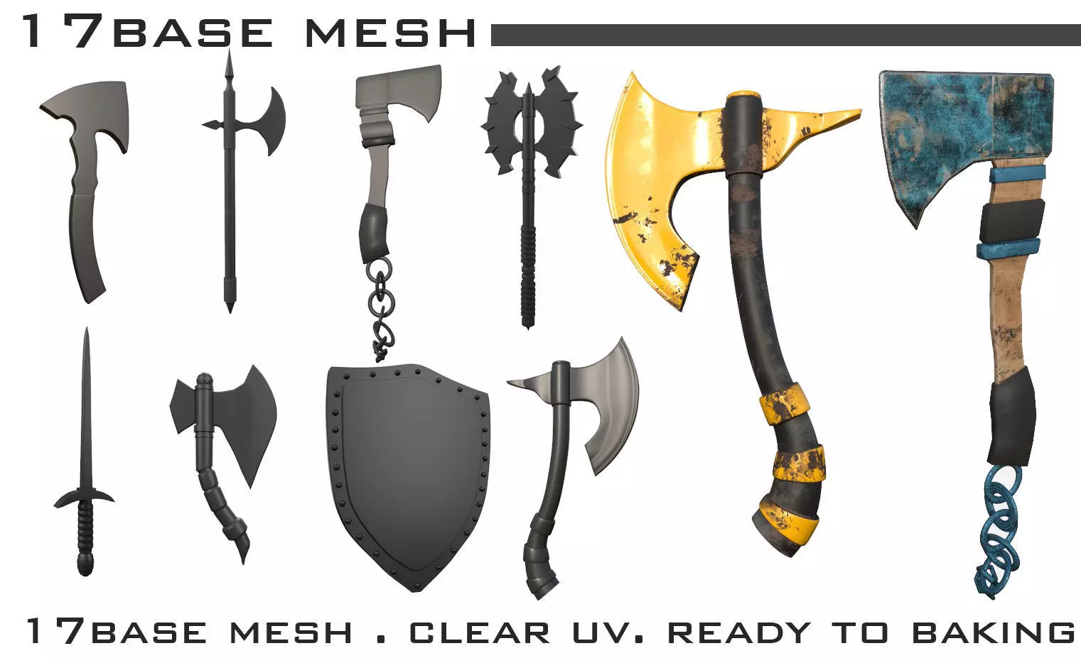 Melee 17The Base Mesh 3D model | CGTrader