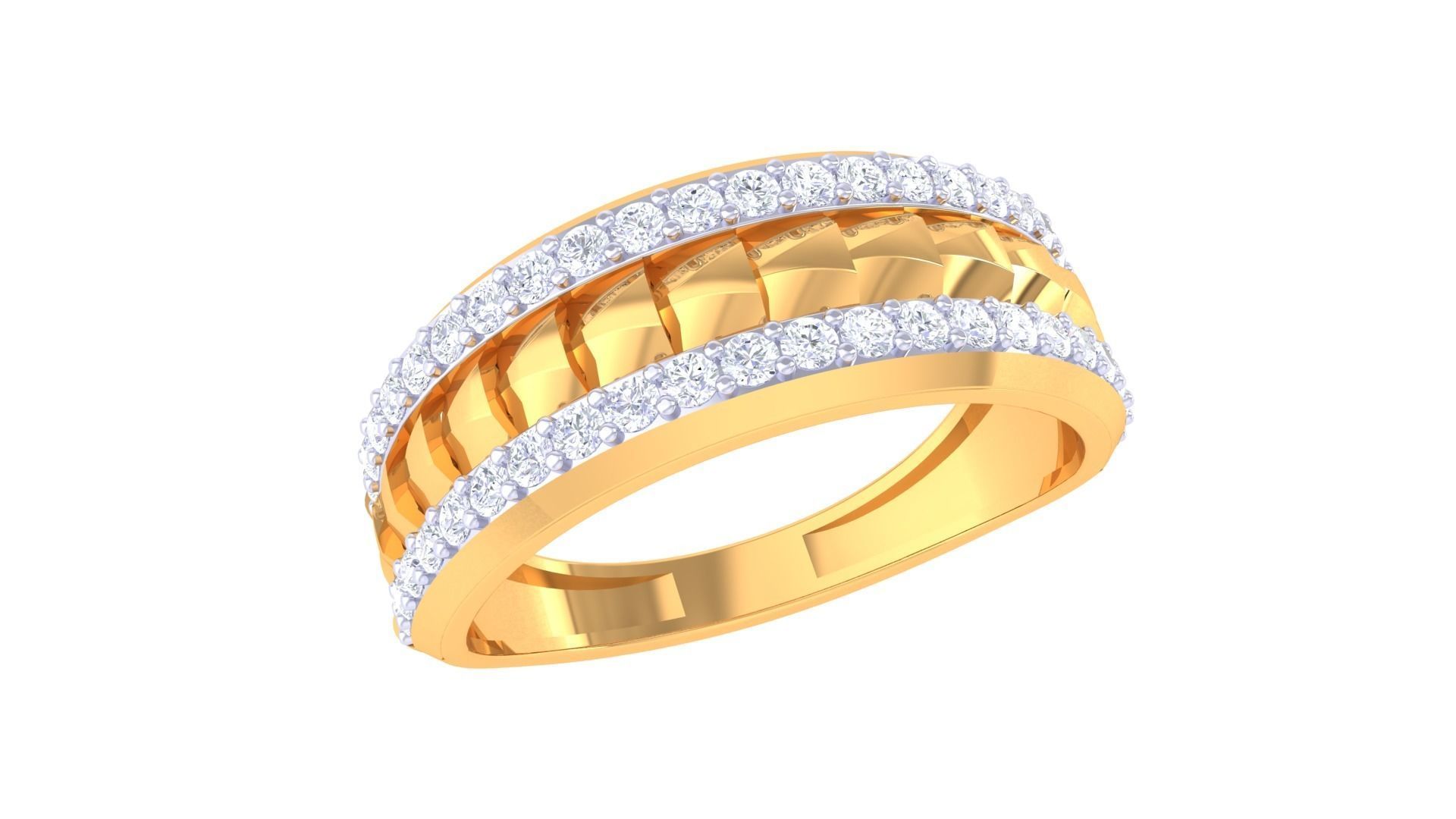 Wedding Engagement Rings 3dm STL OBJ FBX Renders Details 3D print model_2