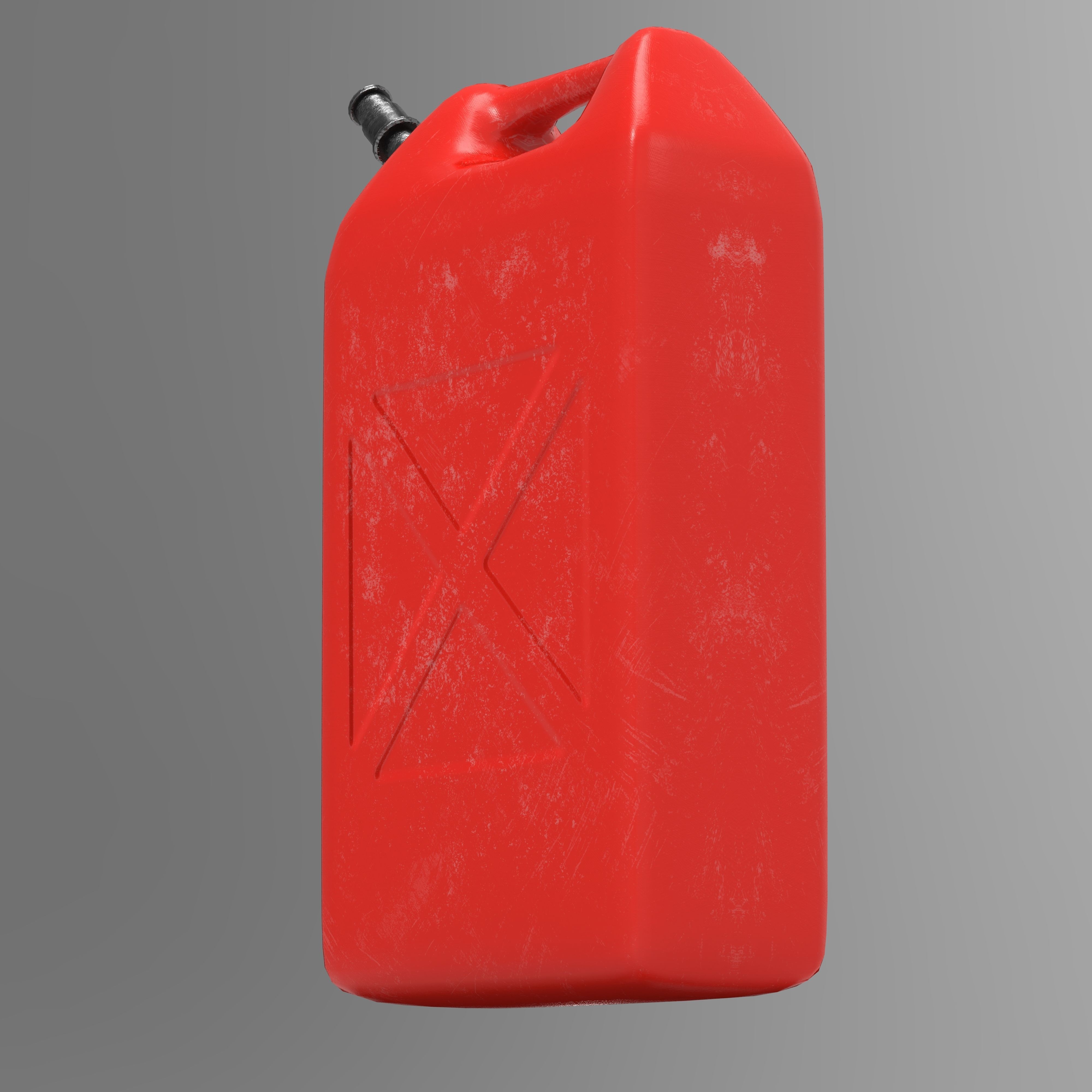 Fuel Can Canister Tank Low-poly 3D model_8
