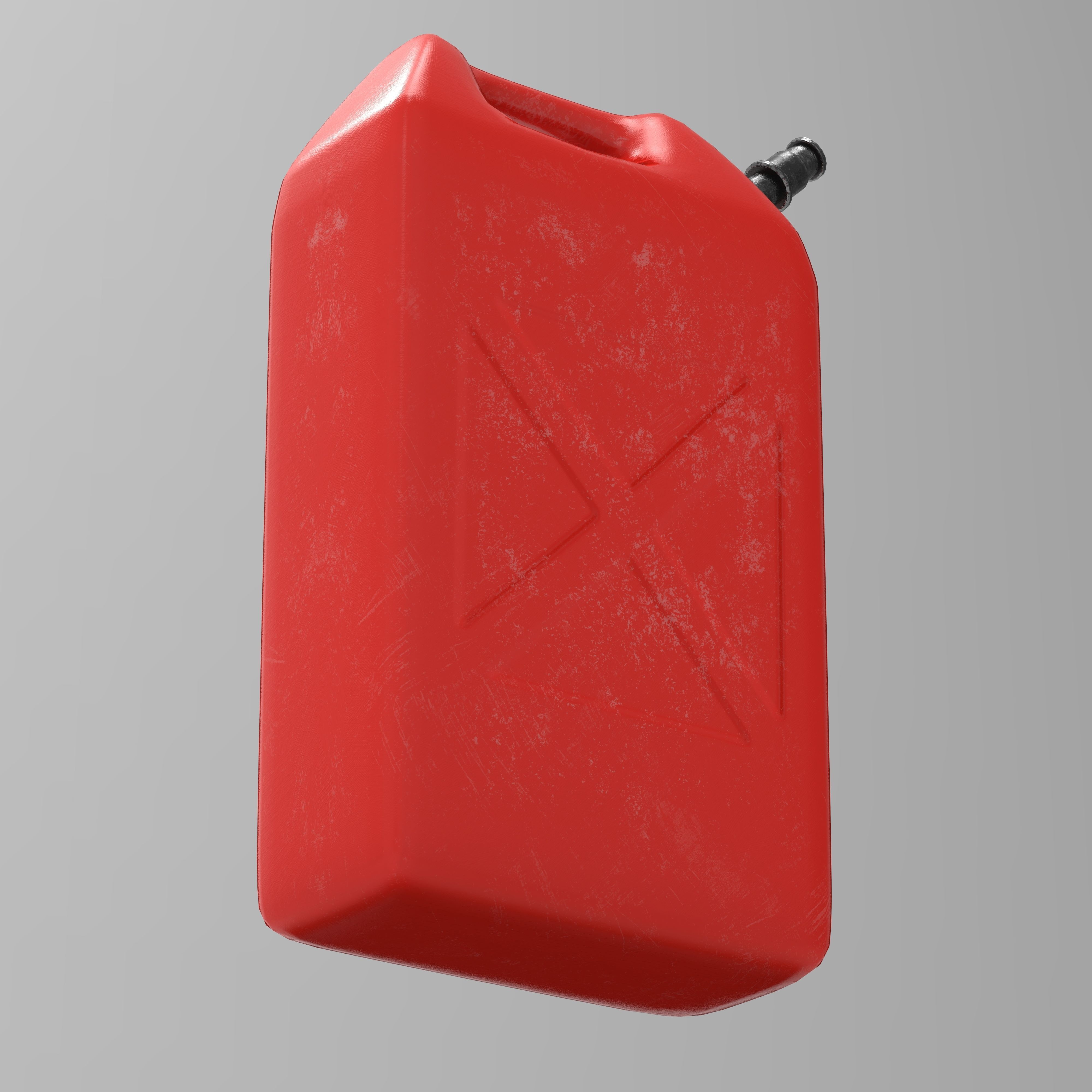 Fuel Can Canister Tank Low-poly 3D model_6