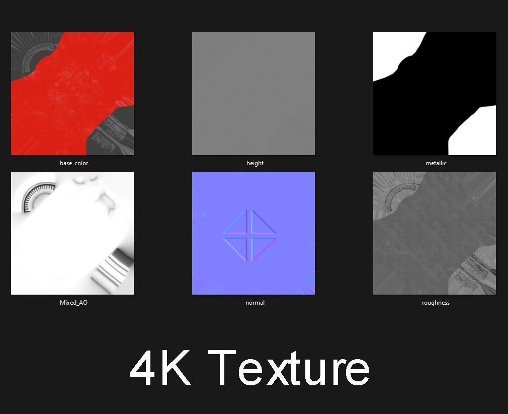 Fuel Can Canister Tank Low-poly 3D model_9