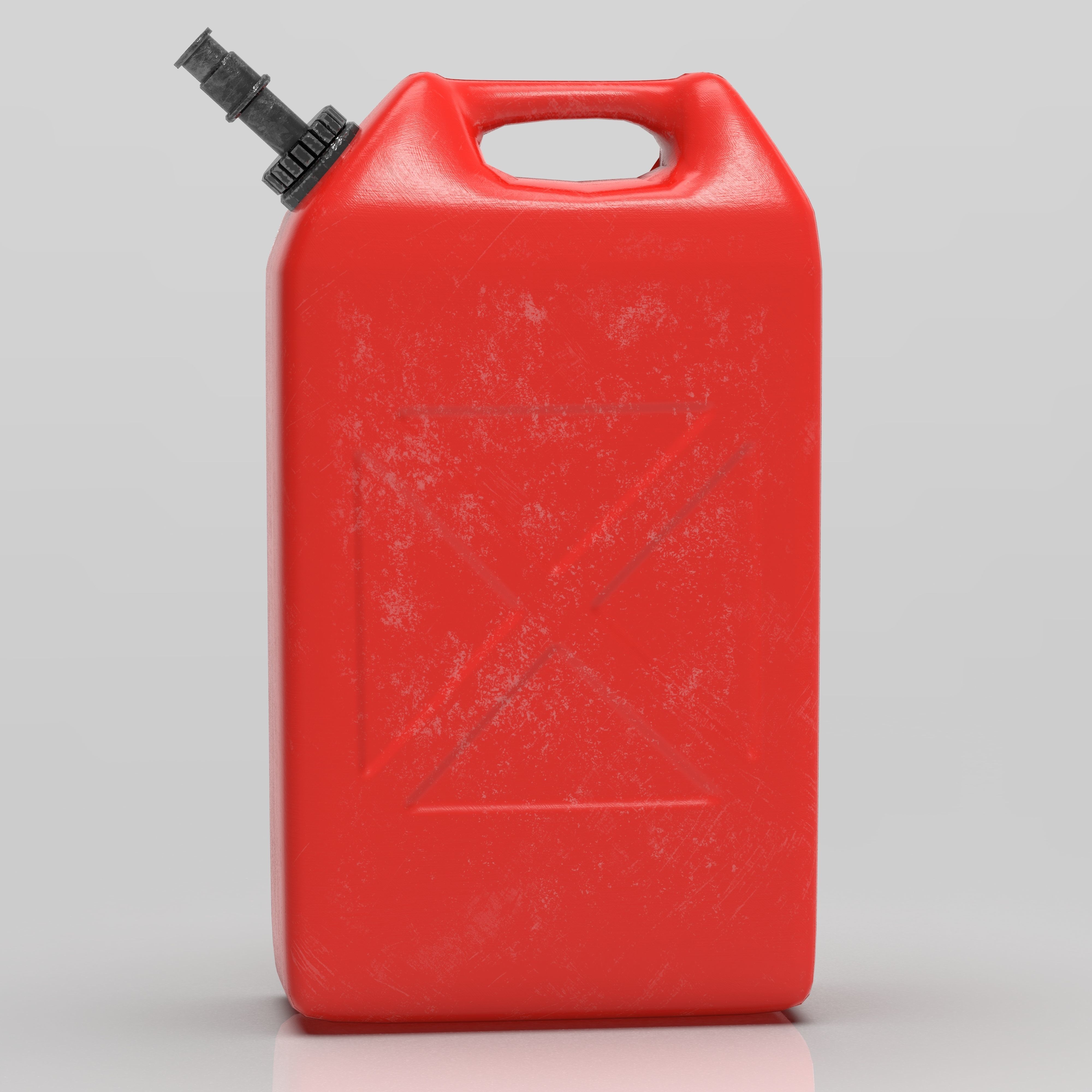 Fuel Can Canister Tank Low-poly 3D model_1