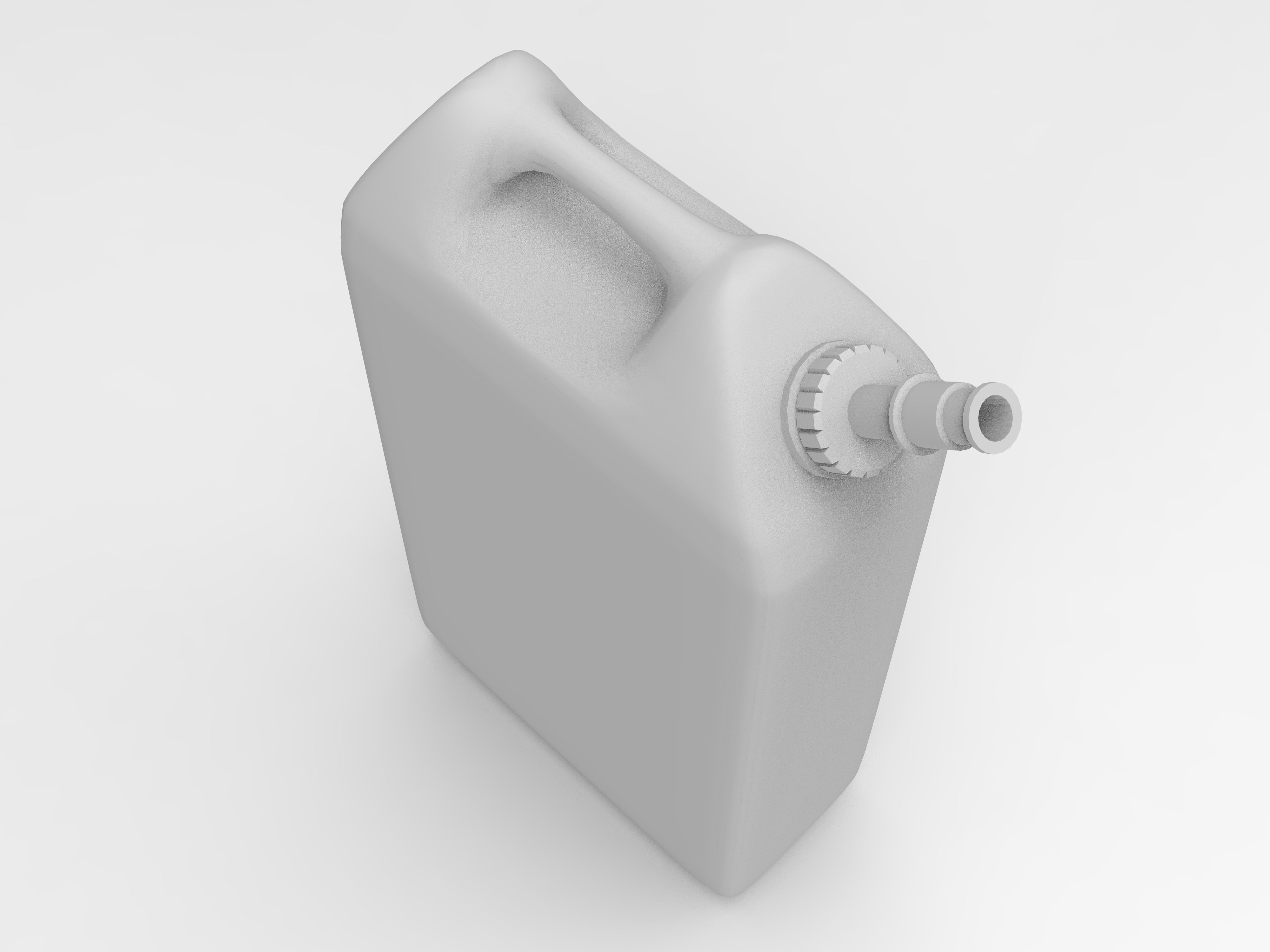 Fuel Can Canister Tank Low-poly 3D model_7