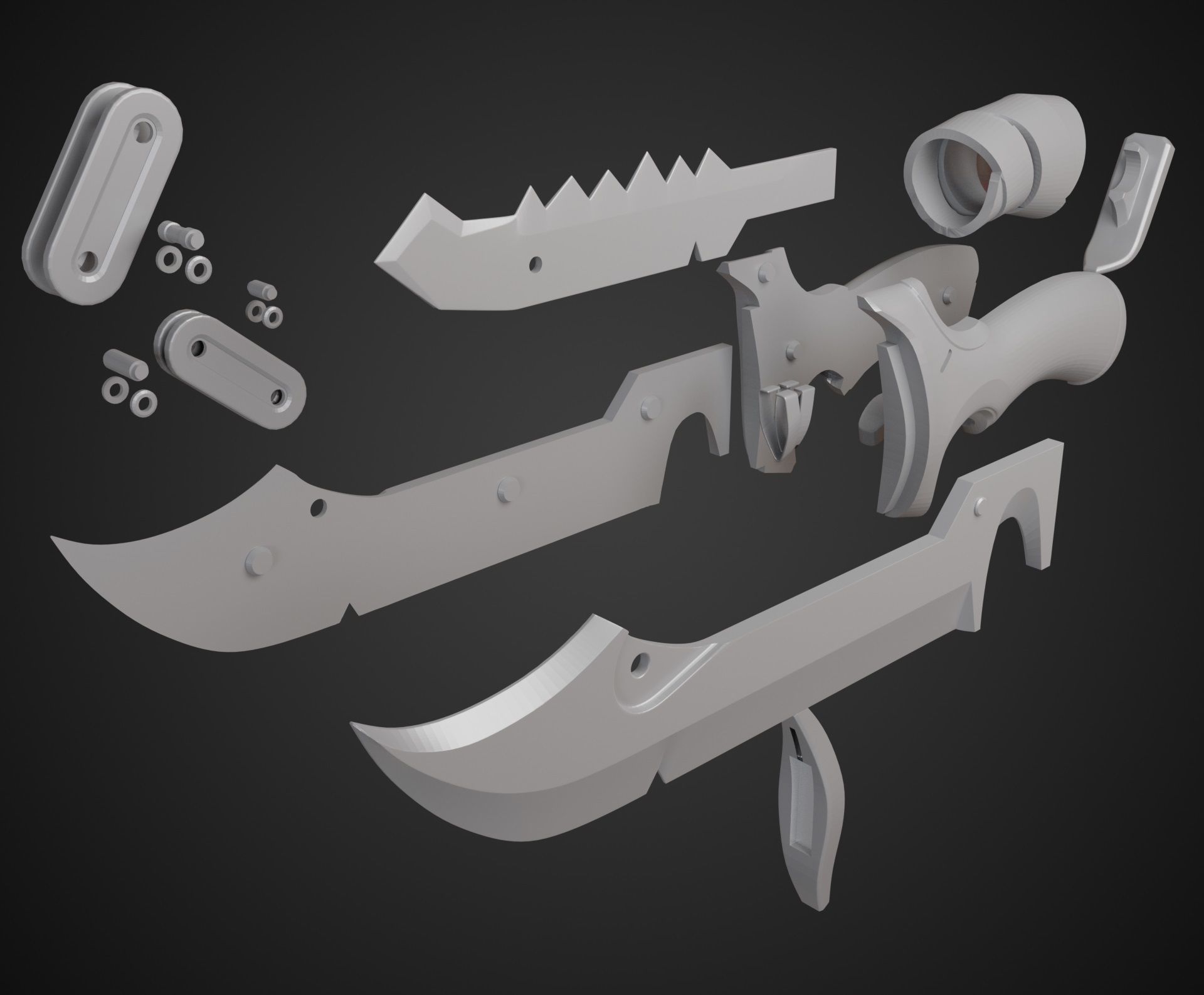 Junker Queen Knife from Overwatch 2 3D print model_4