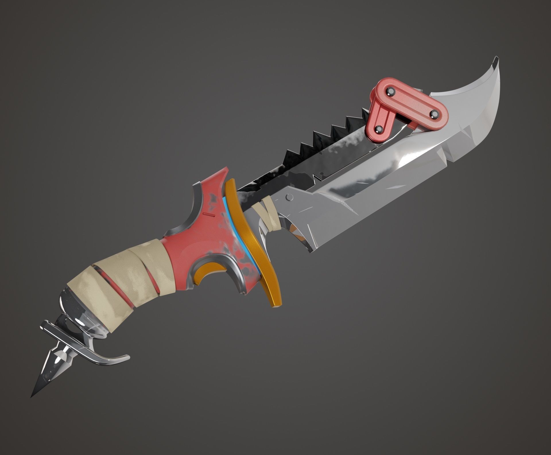 Junker Queen Knife from Overwatch 2 3D print model_7