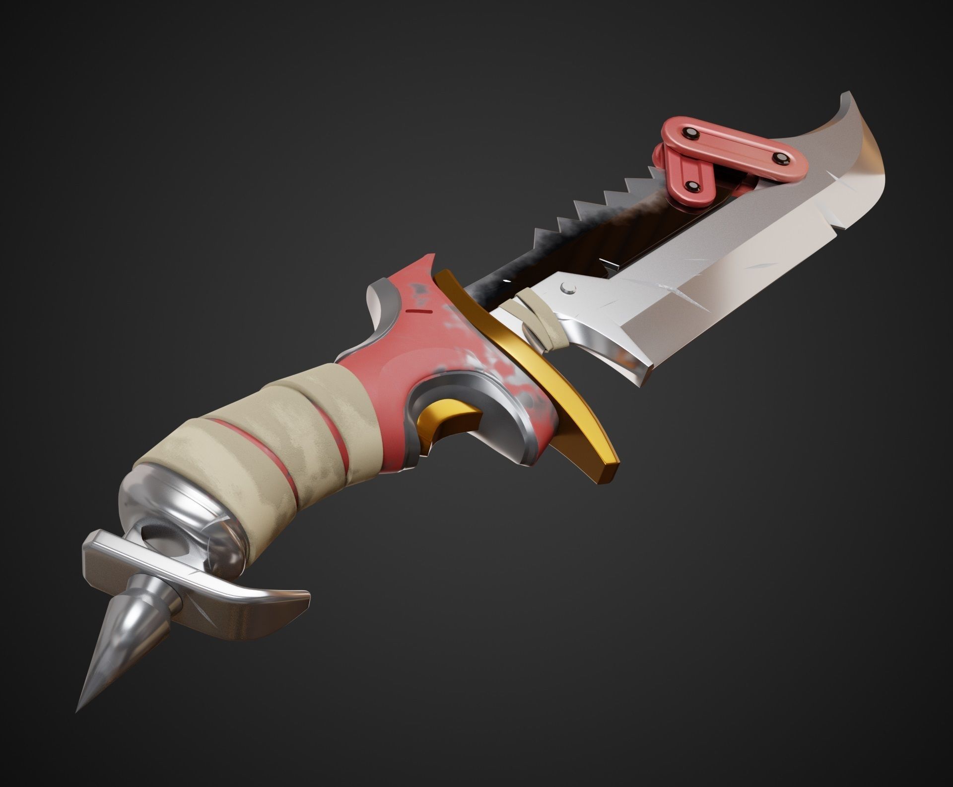 Junker Queen Knife from Overwatch 2 3D print model_2