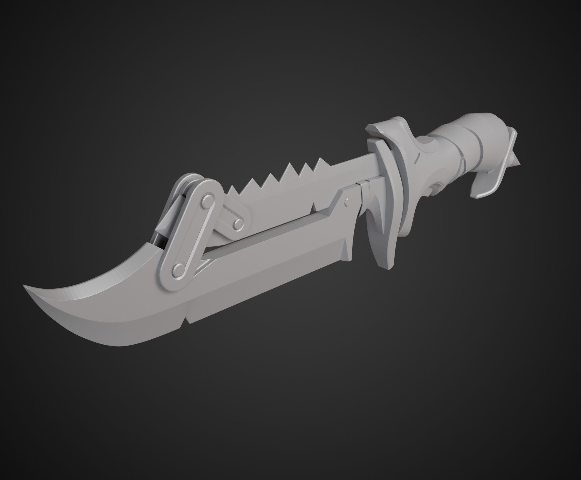 Junker Queen Knife from Overwatch 2 3D print model_3